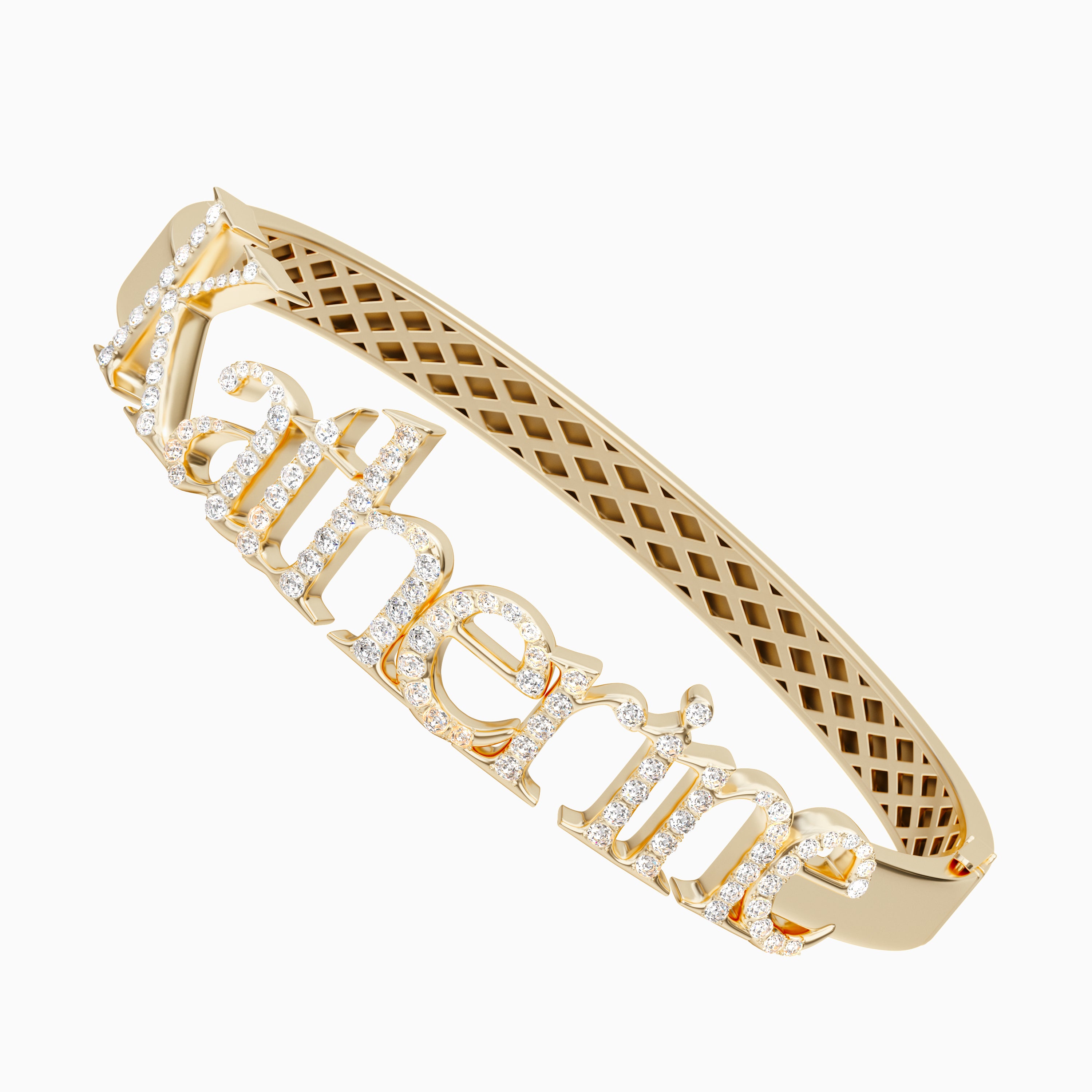 Signature Bangle - Diamond Encrusted