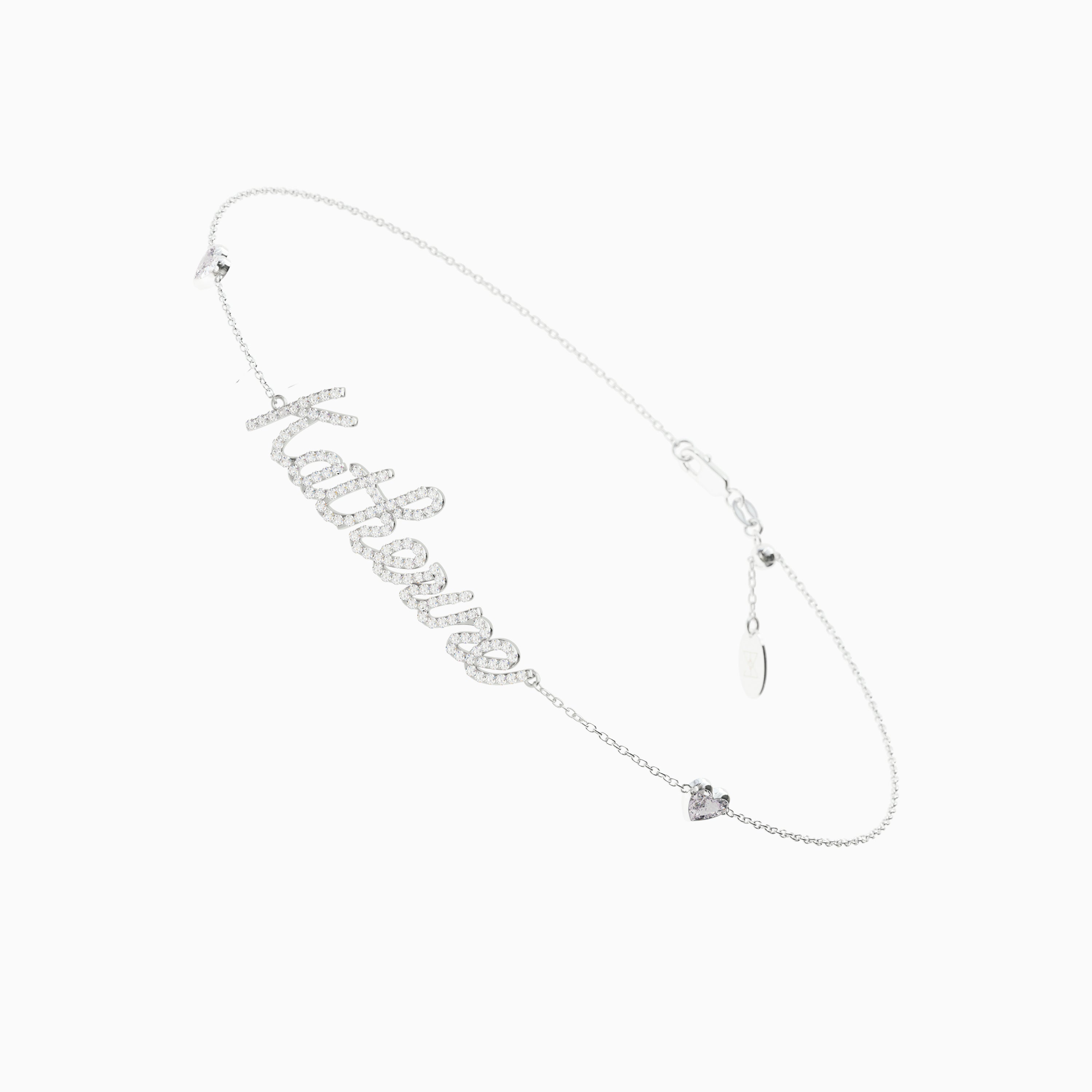 Signature Bracelet - Diamond Encrusted - Heart Diamond Trinkets