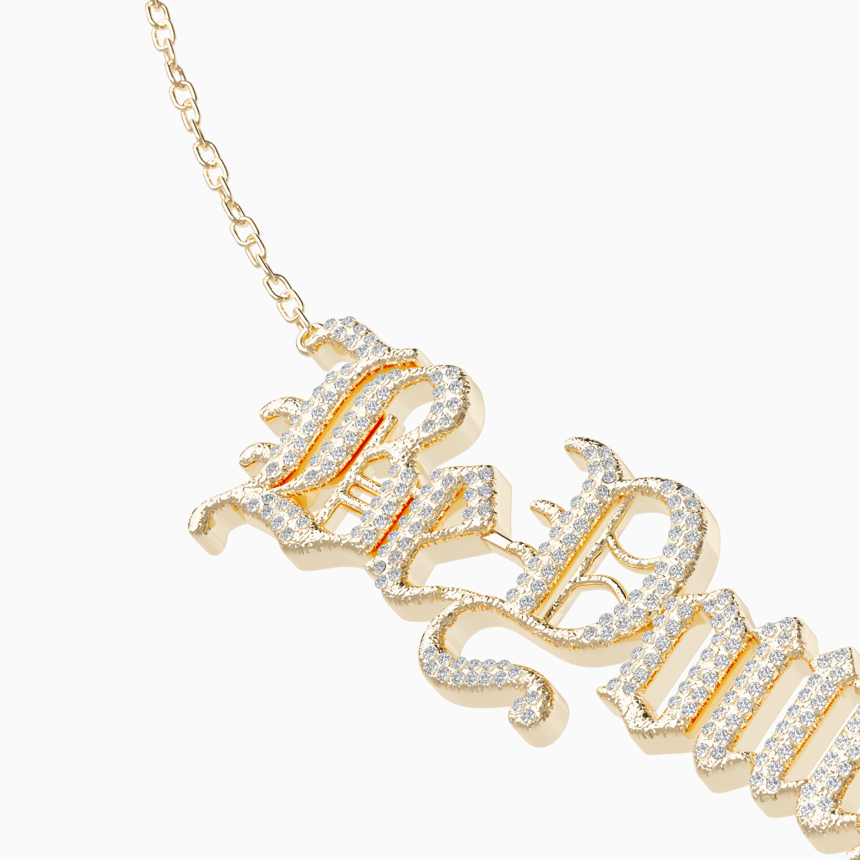 Be Yourself Necklace - Diamond Encrusted