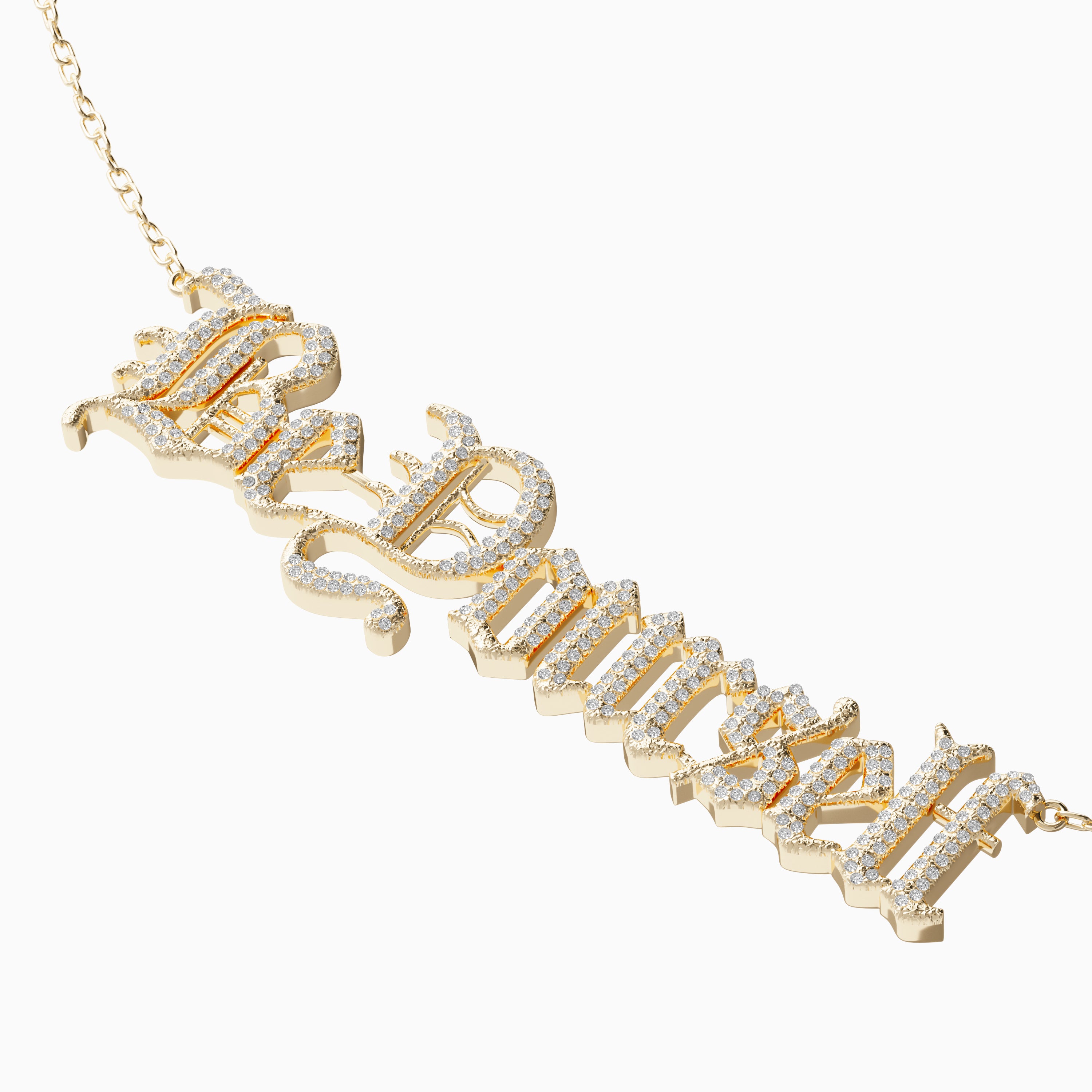 Be Yourself Necklace - Diamond Encrusted