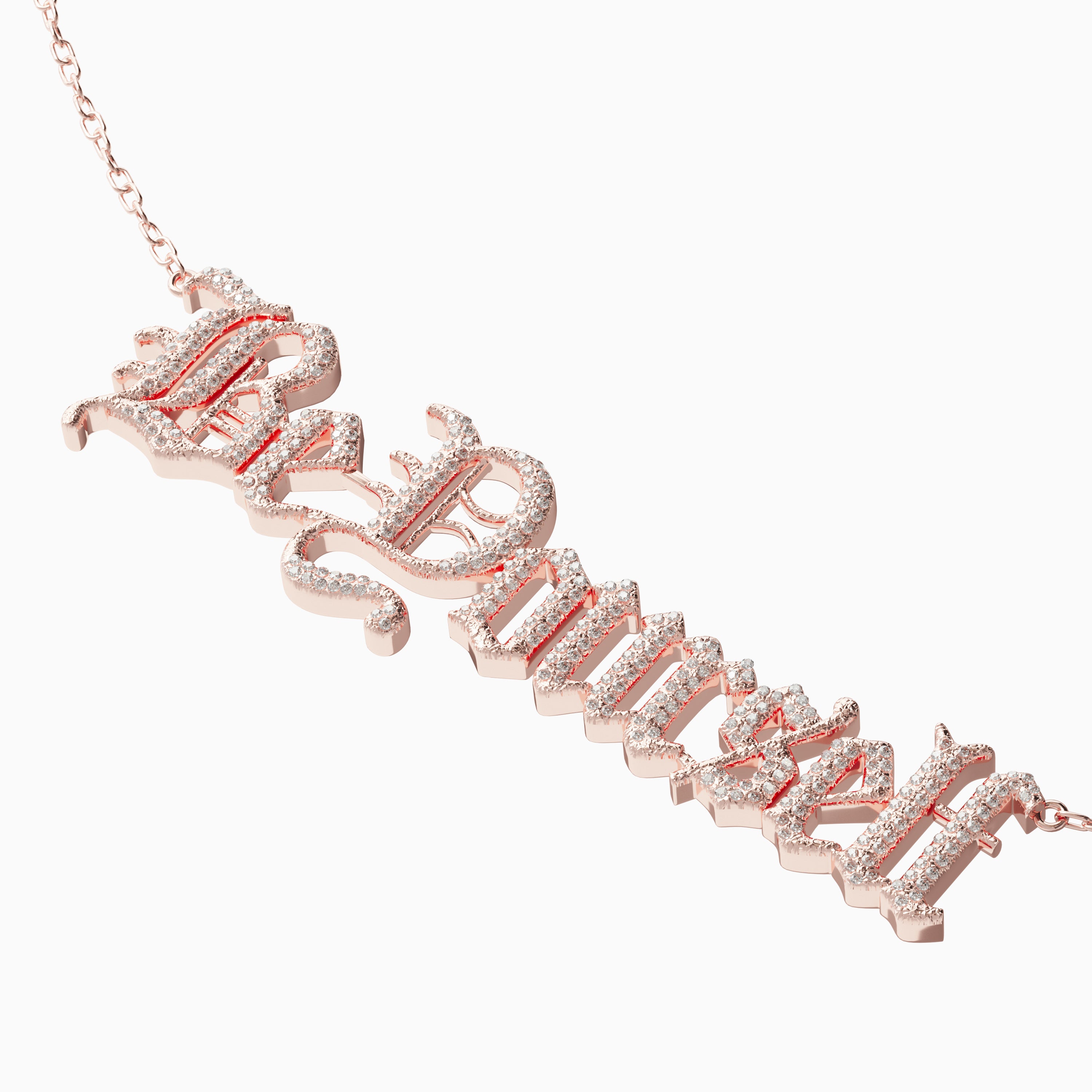 Be Yourself Necklace - Diamond Encrusted