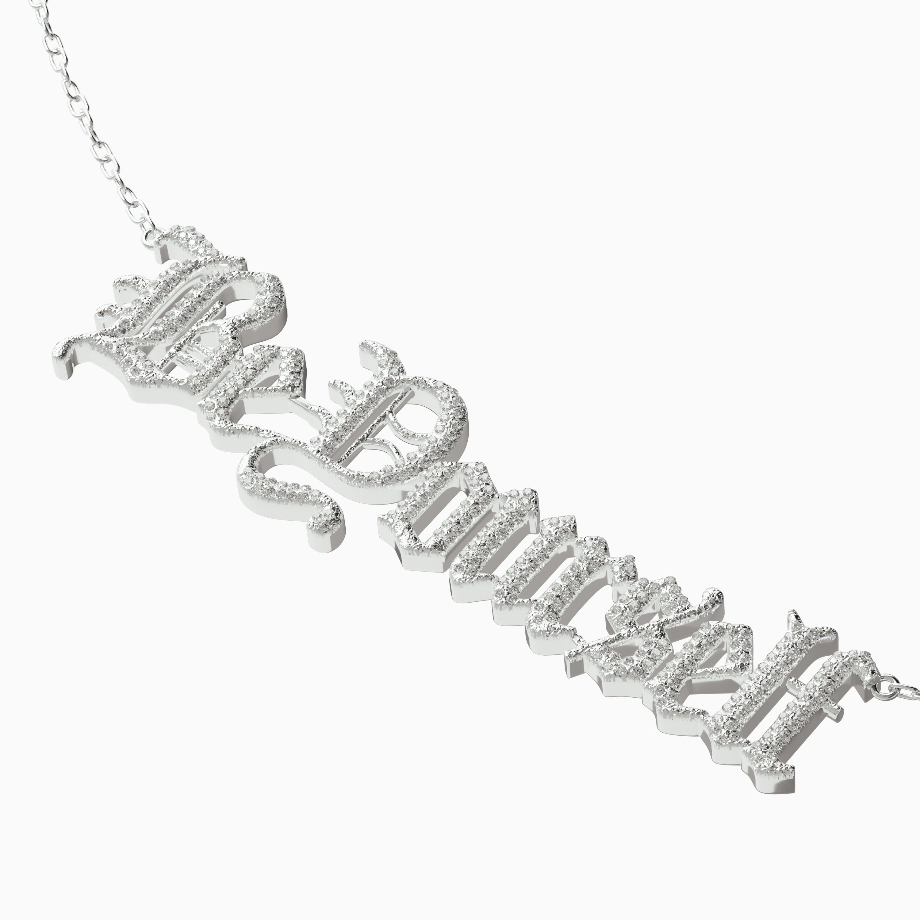 Be Yourself Necklace - Diamond Encrusted