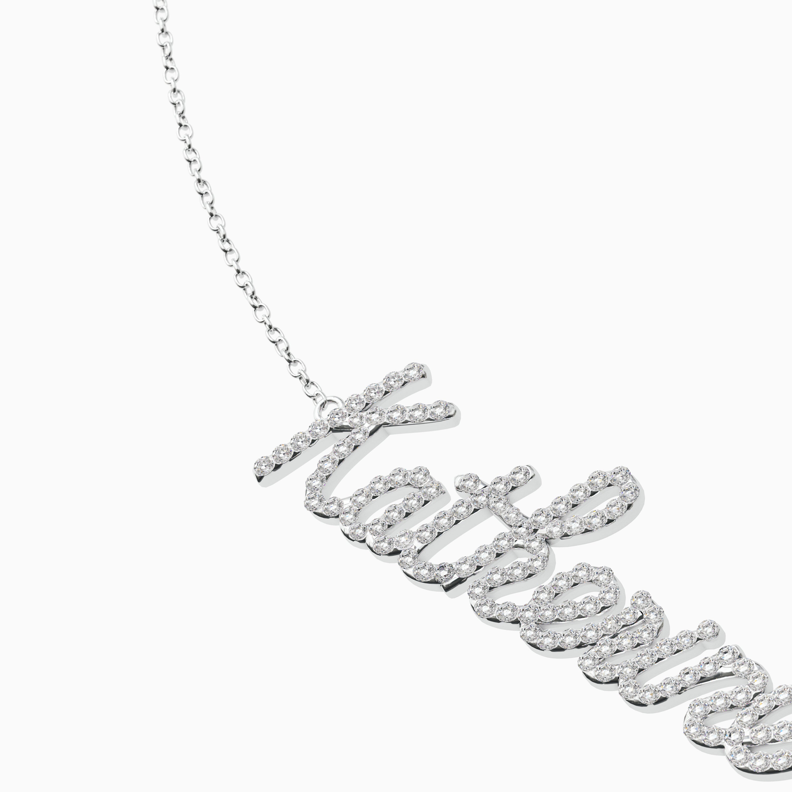 Signature Necklace - Triple - Diamond Encrusted