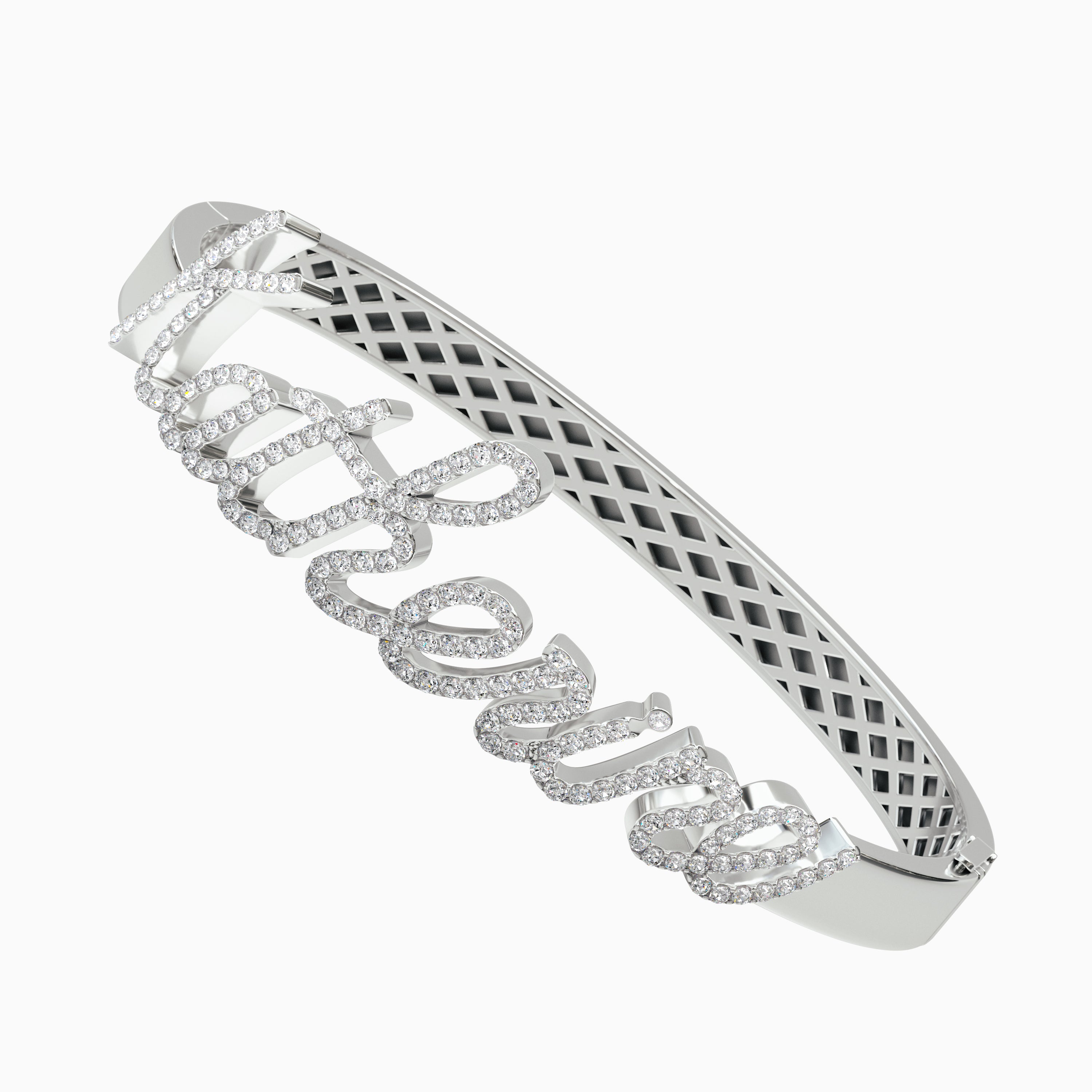 Signature Bangle - Diamond Encrusted