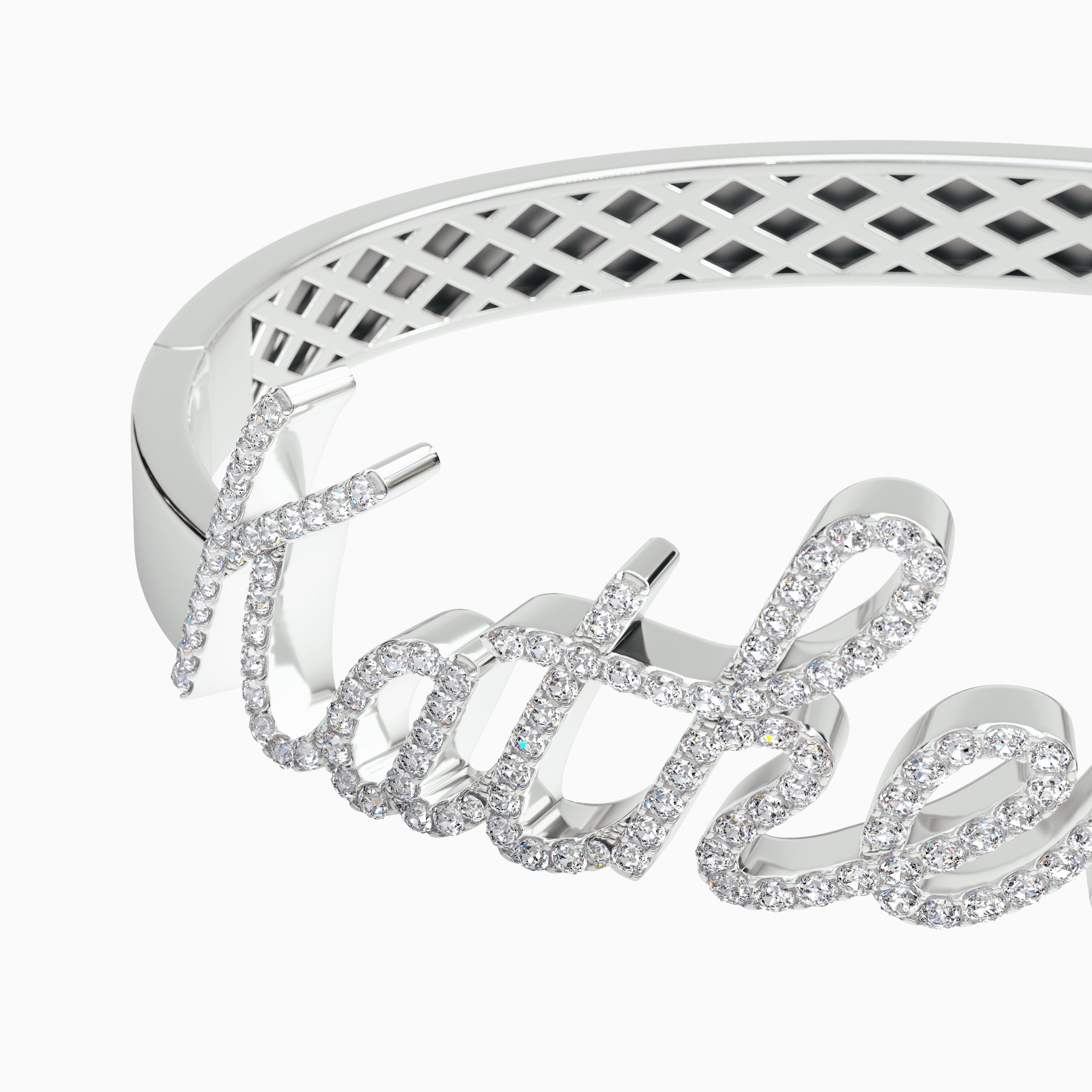 Signature Bangle - Diamond Encrusted