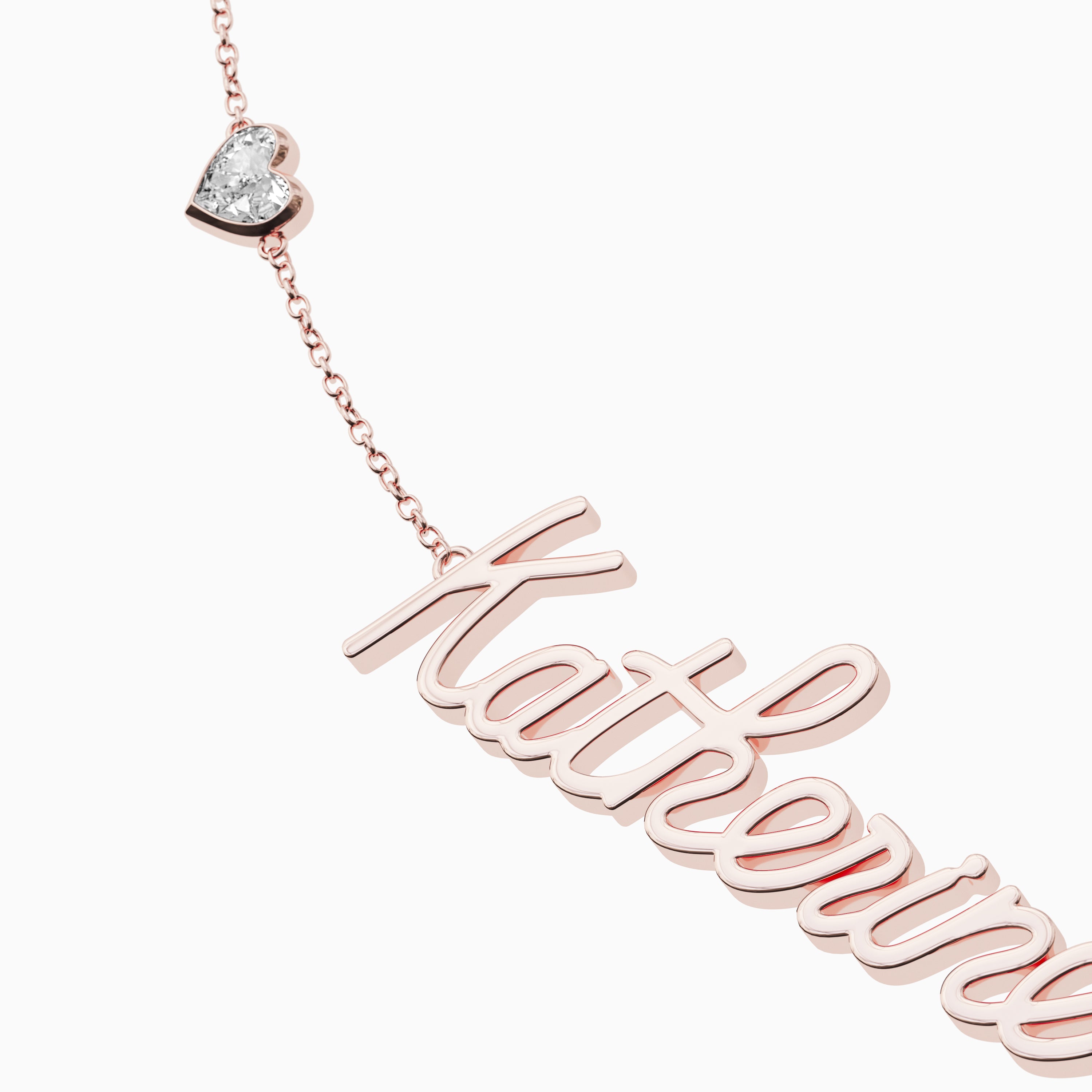 Signature Necklace - Single - Heart Diamond Trinkets