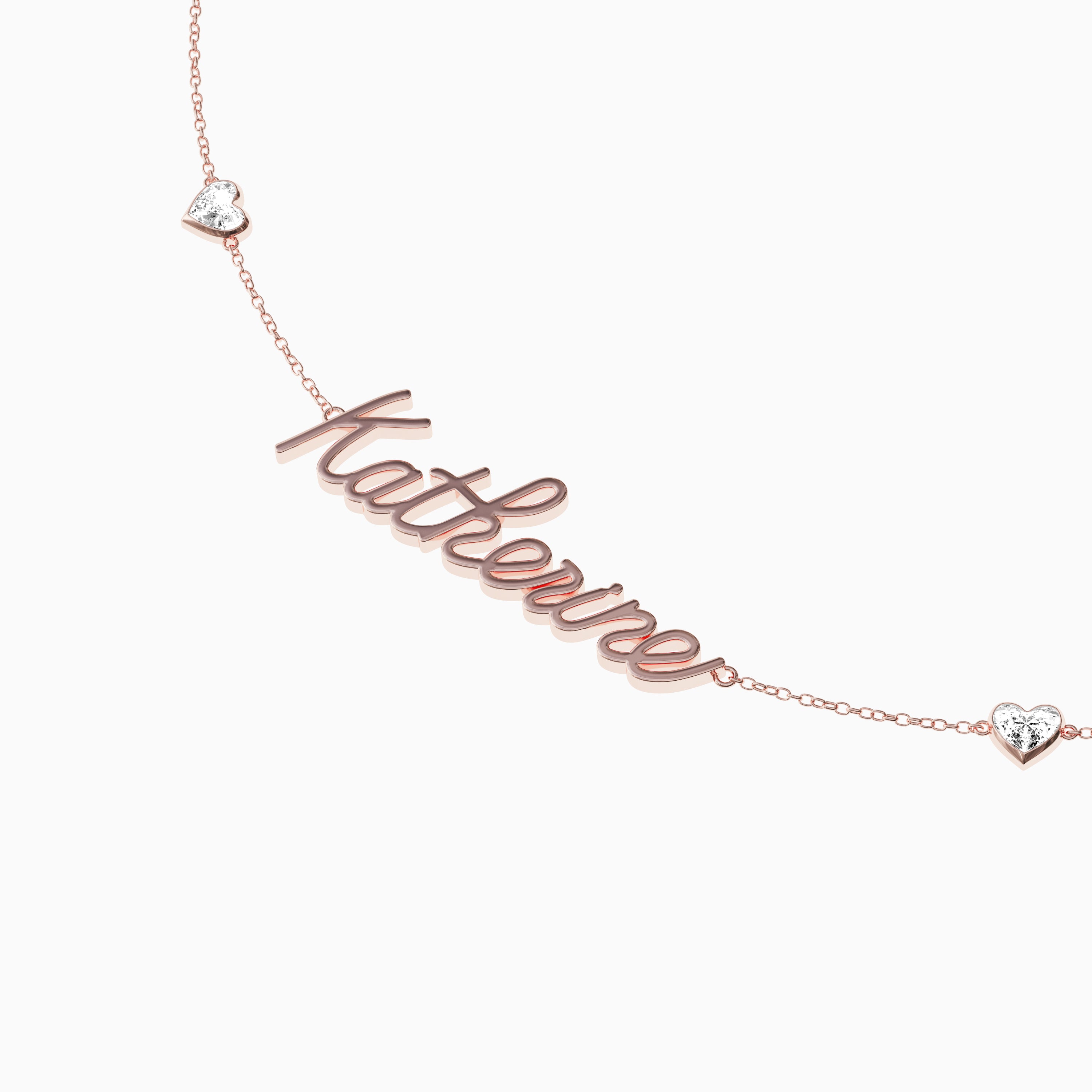 Signature Necklace - Single - Heart Diamond Trinkets