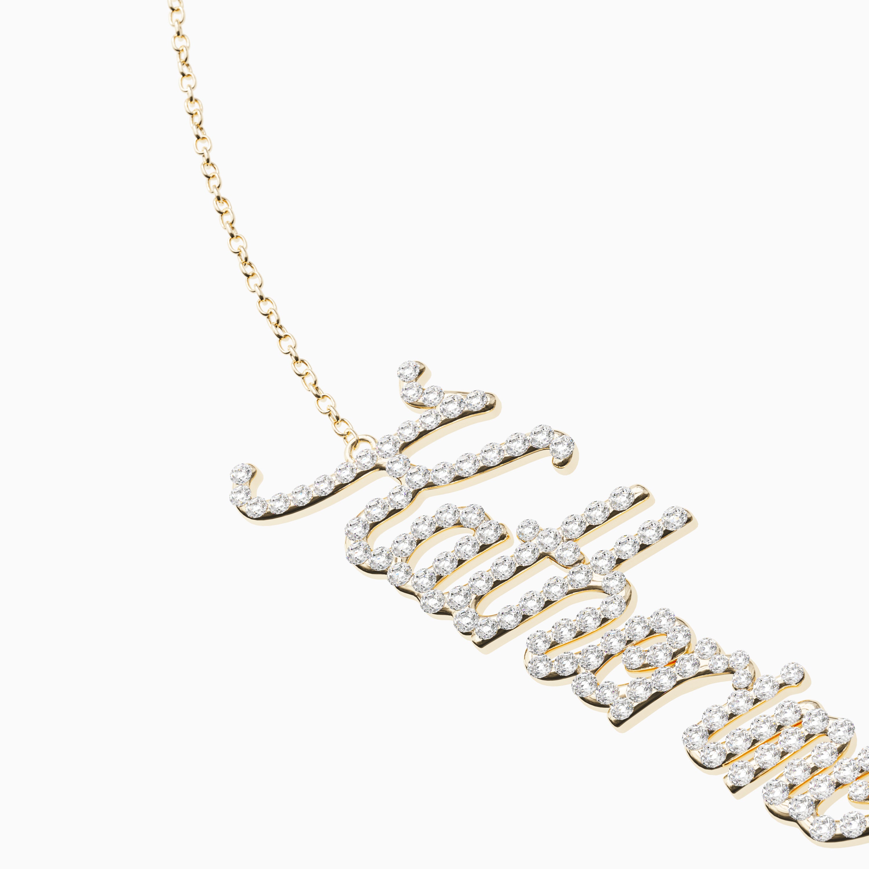 Signature Necklace - Double - Diamond Encrusted