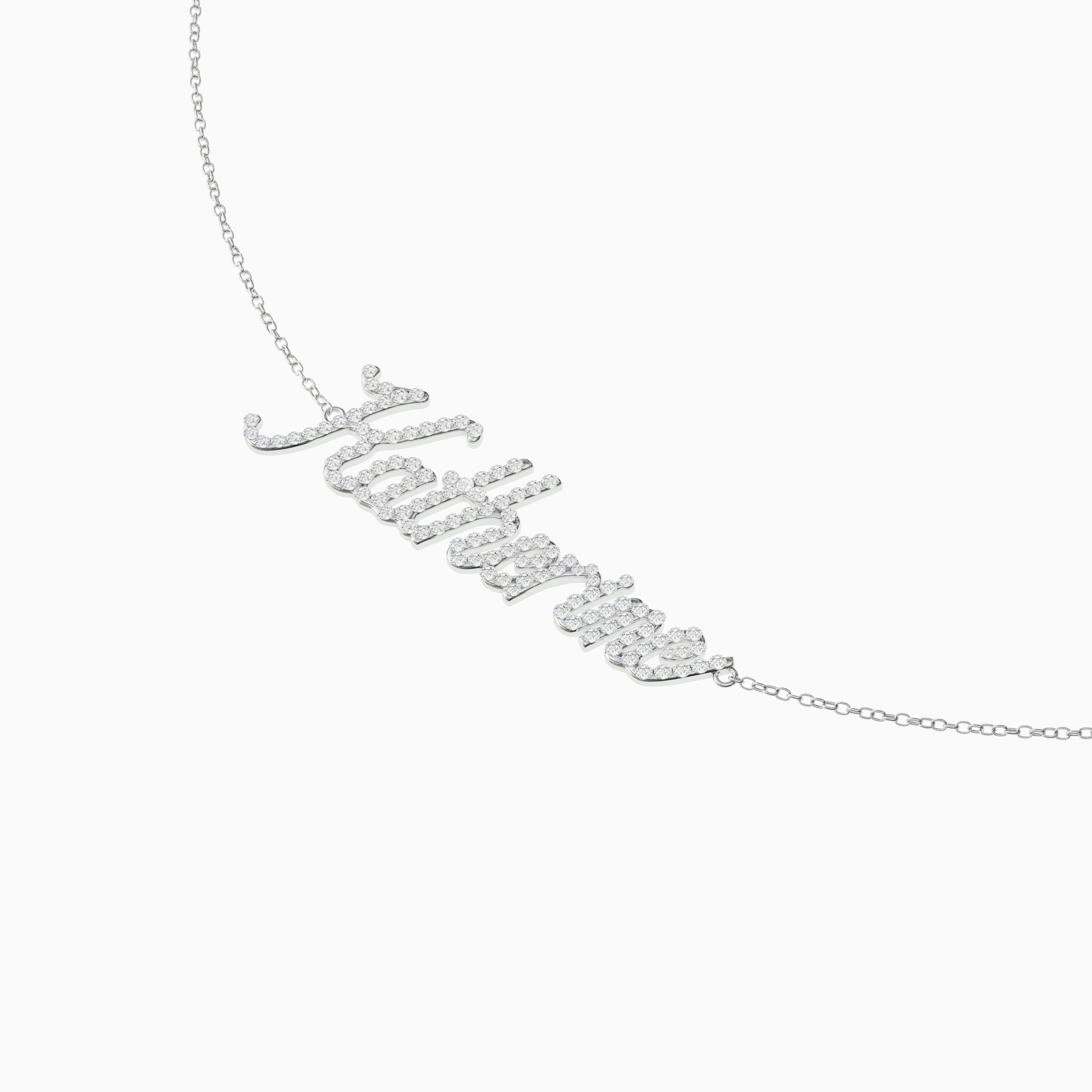 Signature Necklace - Double - Diamond Encrusted