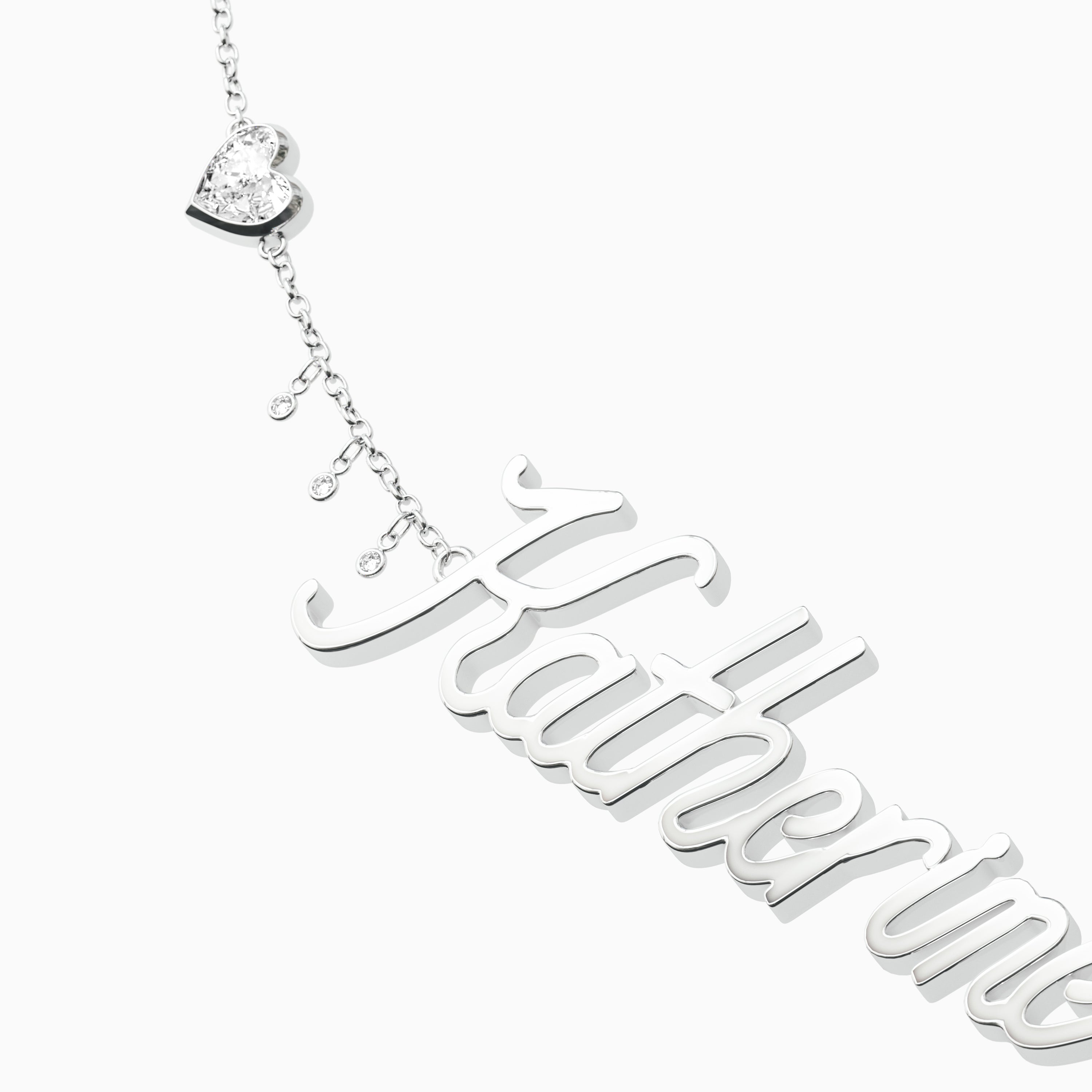 Signature Necklace - Single - Heart Diamond Trinkets and Diamond Droplets