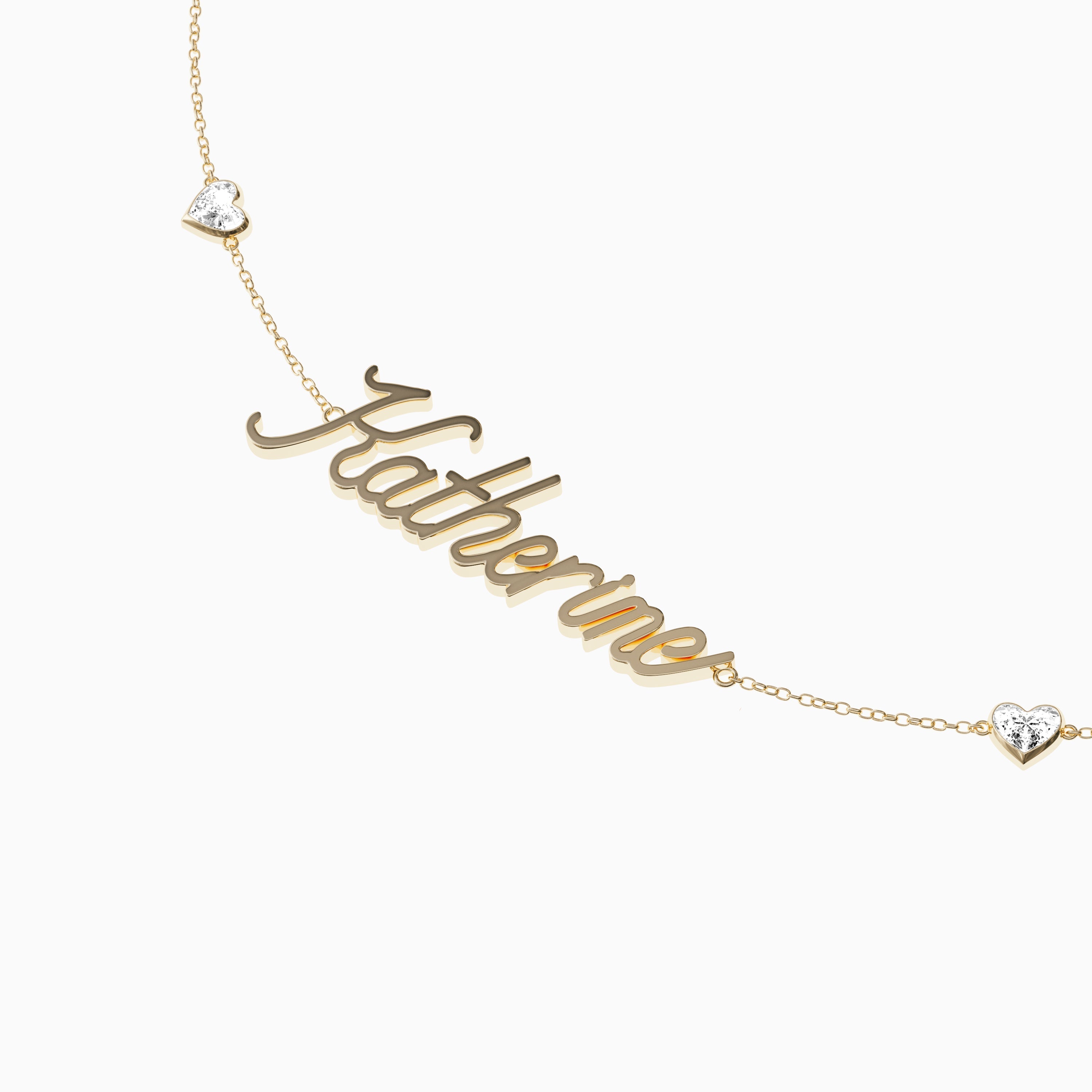 Signature Necklace - Triple - Heart Diamond Trinkets