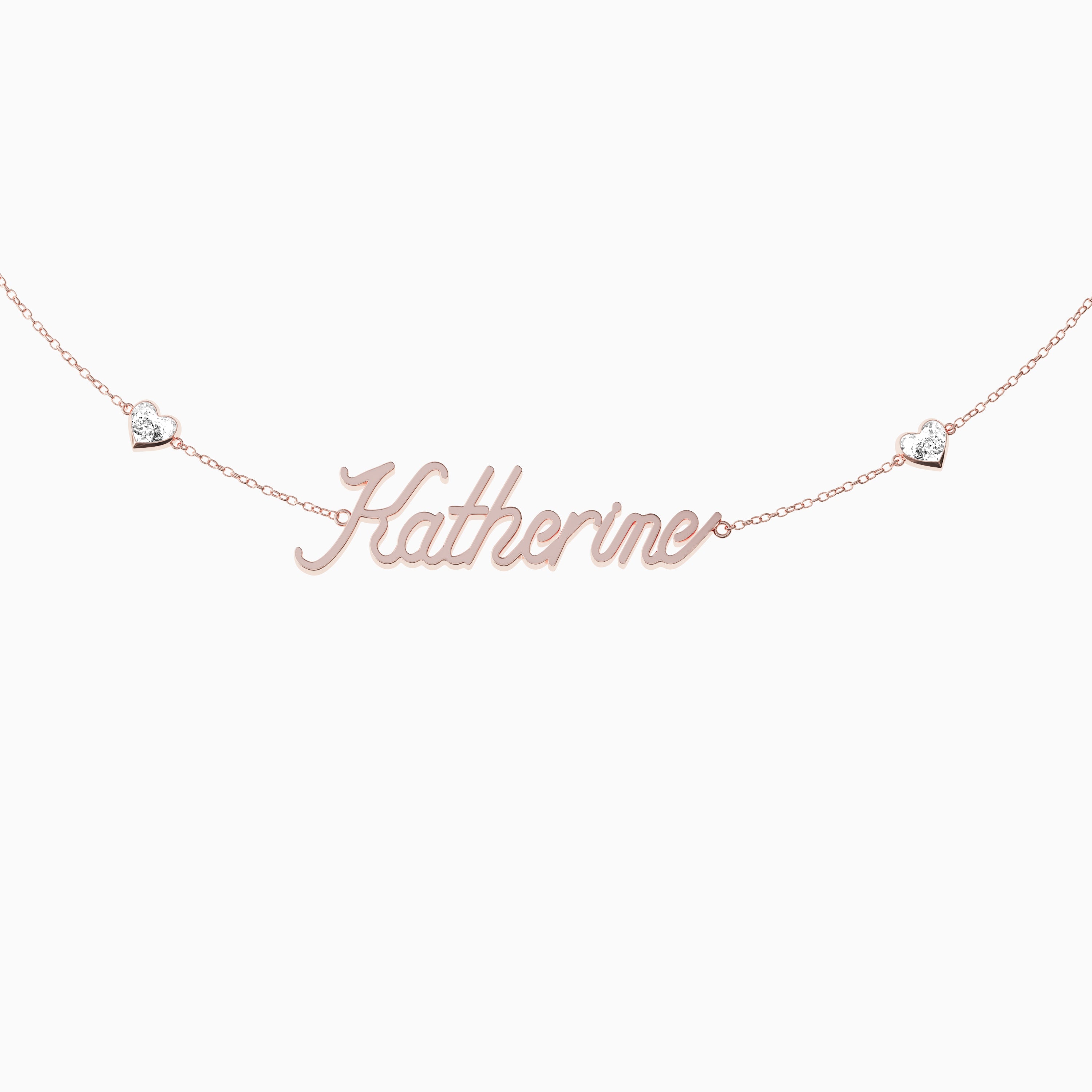 Signature Necklace - Single - Heart Diamond Trinkets