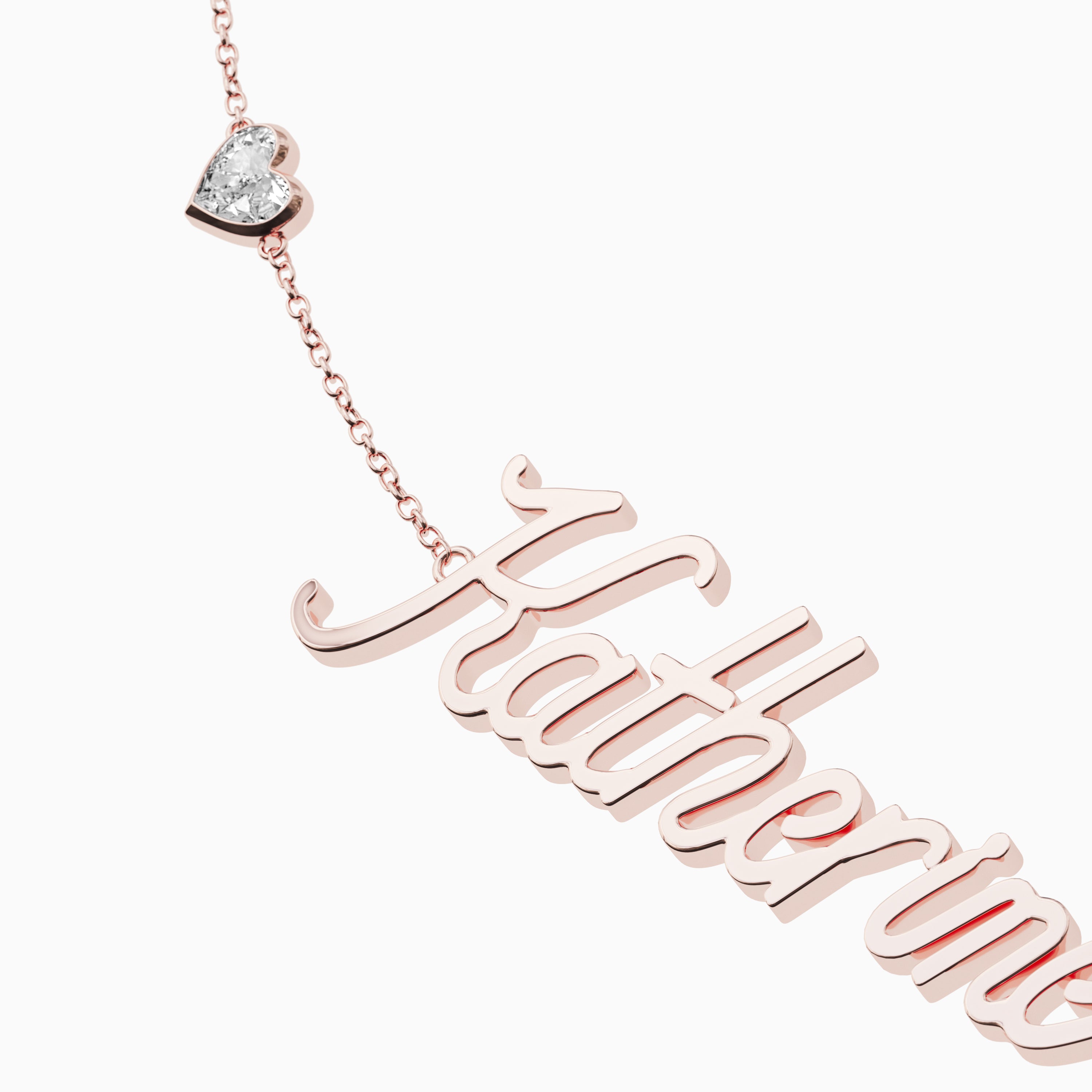 Signature Necklace - Single - Heart Diamond Trinkets