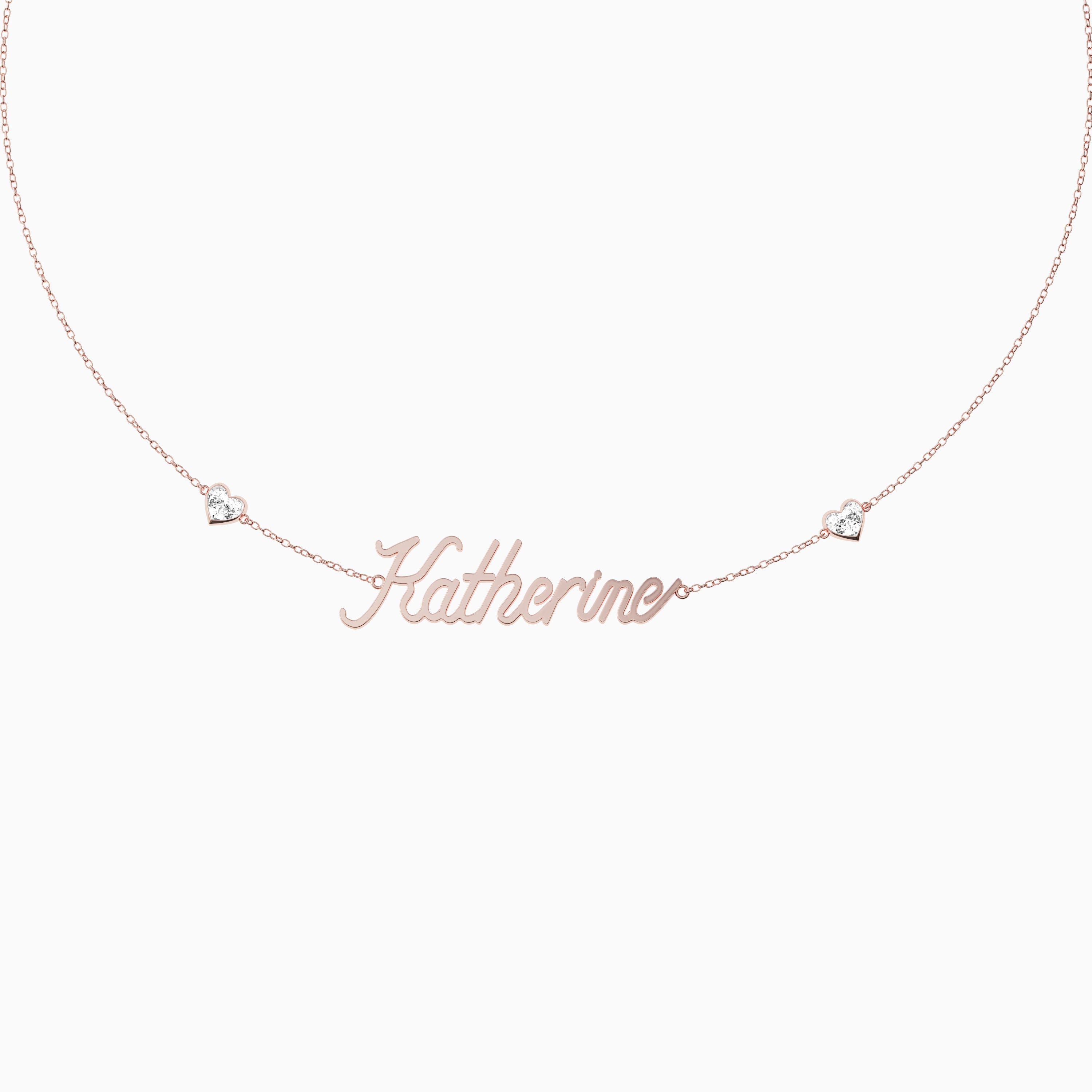 Signature Necklace - Single - Heart Diamond Trinkets