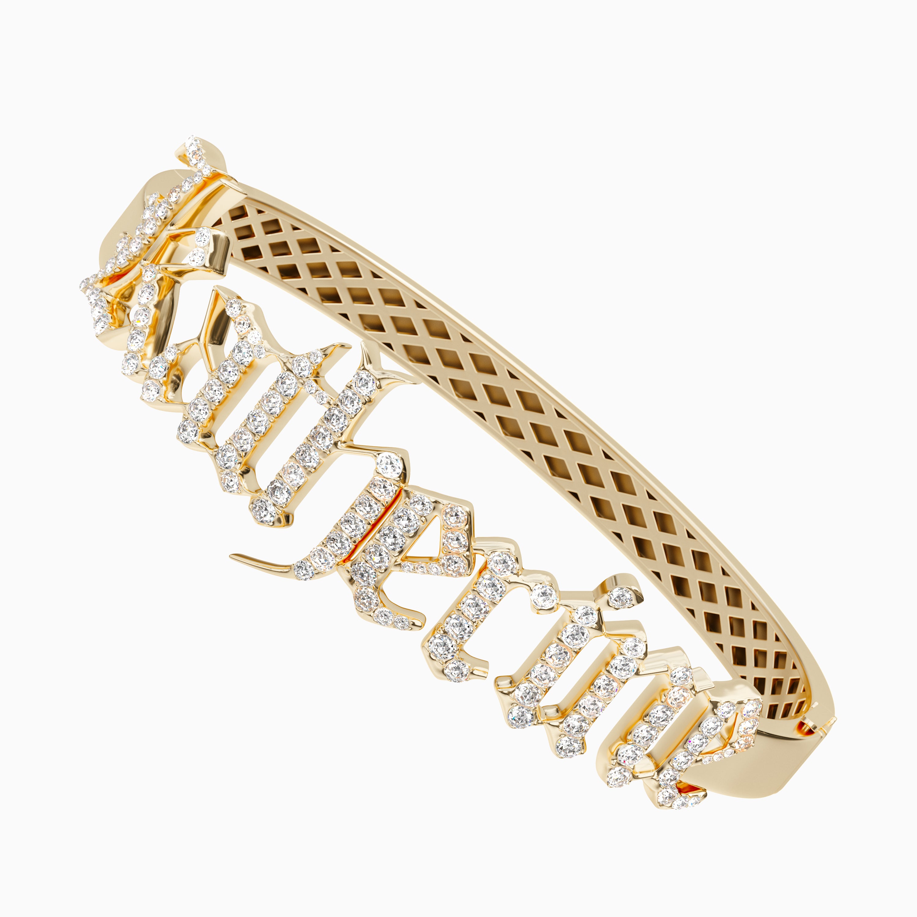 Diamond Encrusted ID Tag Bracelet – Susan McVicker Jewelry