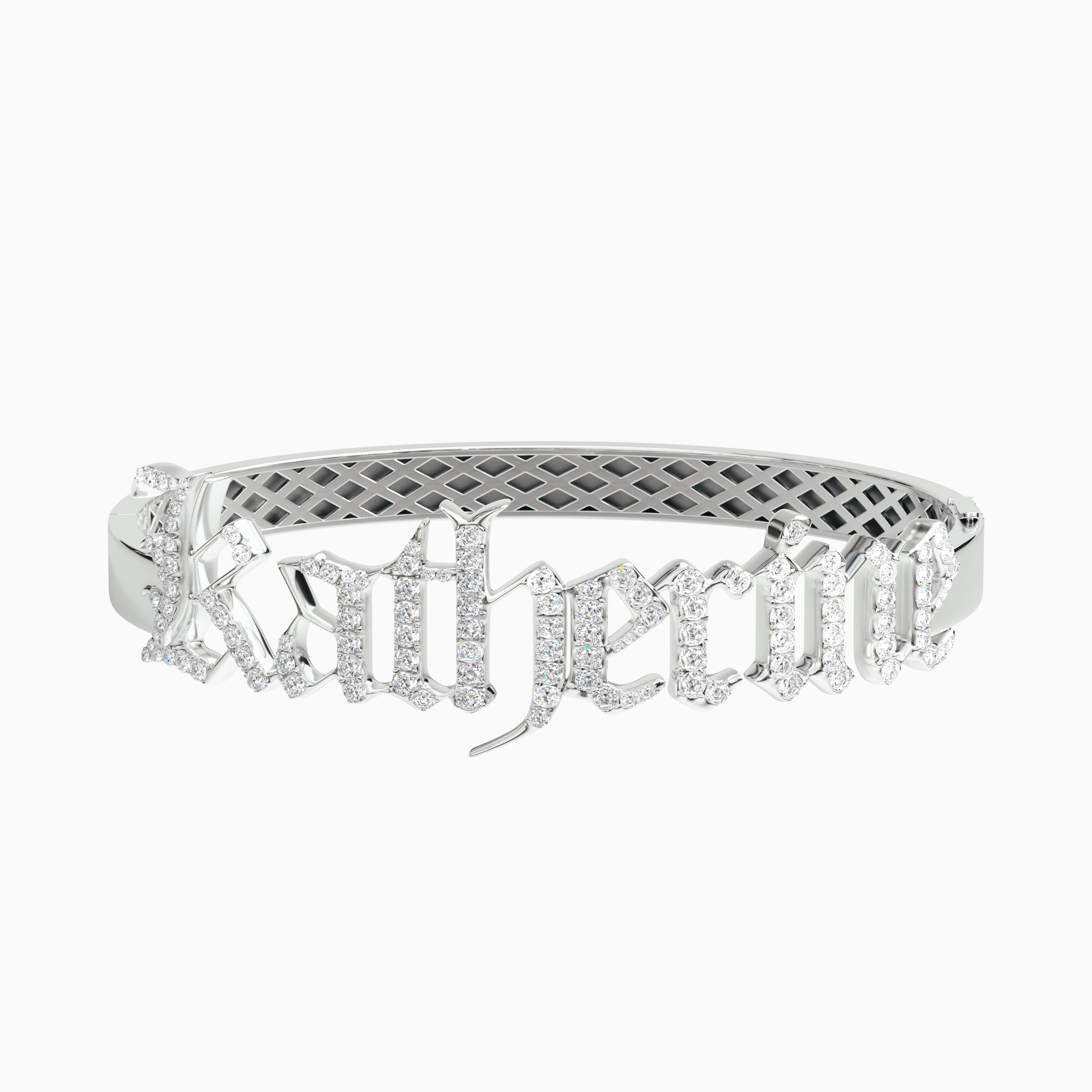 Signature Bangle - Diamond Encrusted