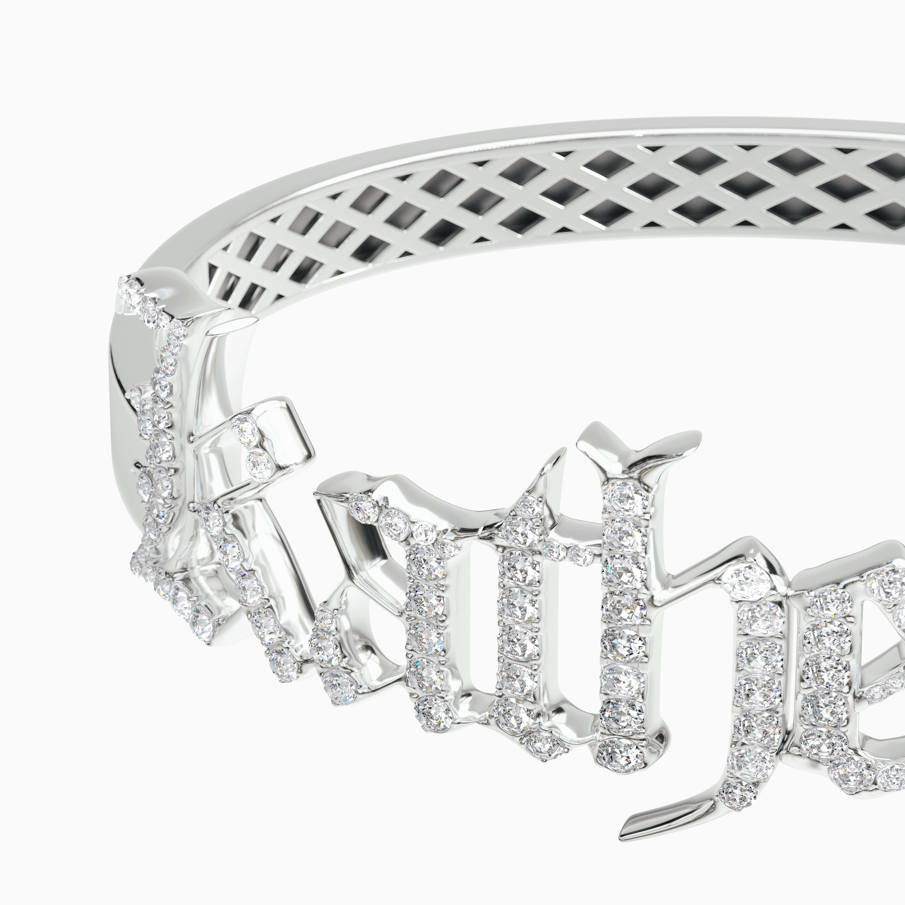 Signature Bangle - Diamond Encrusted