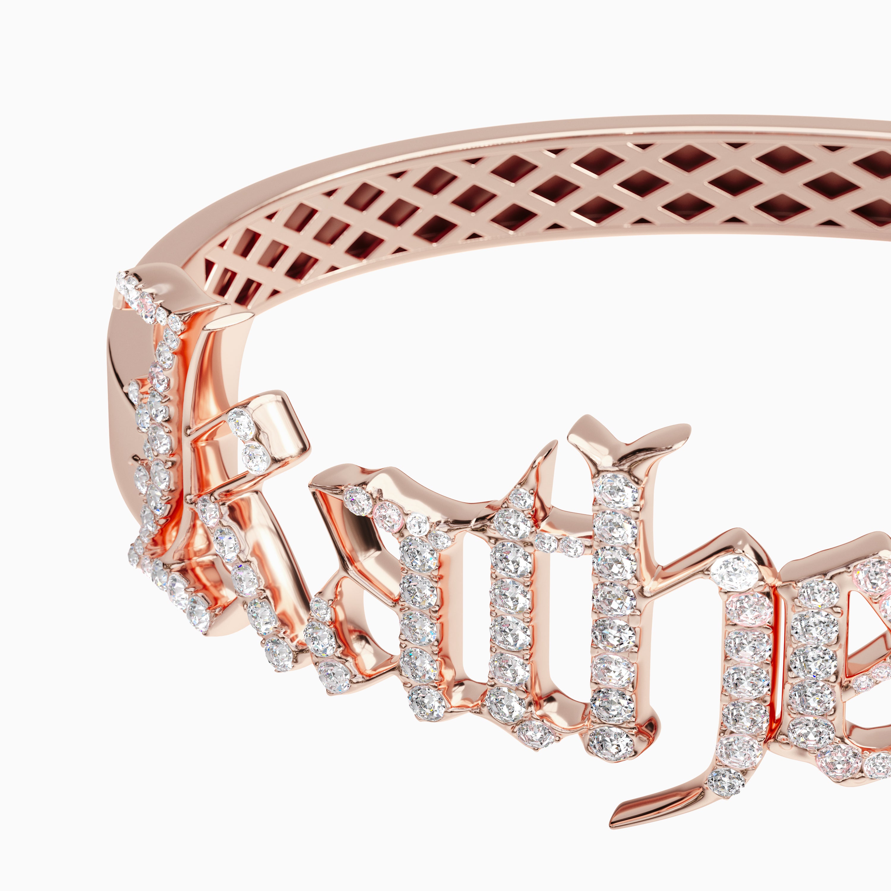 Signature Bangle - Diamond Encrusted