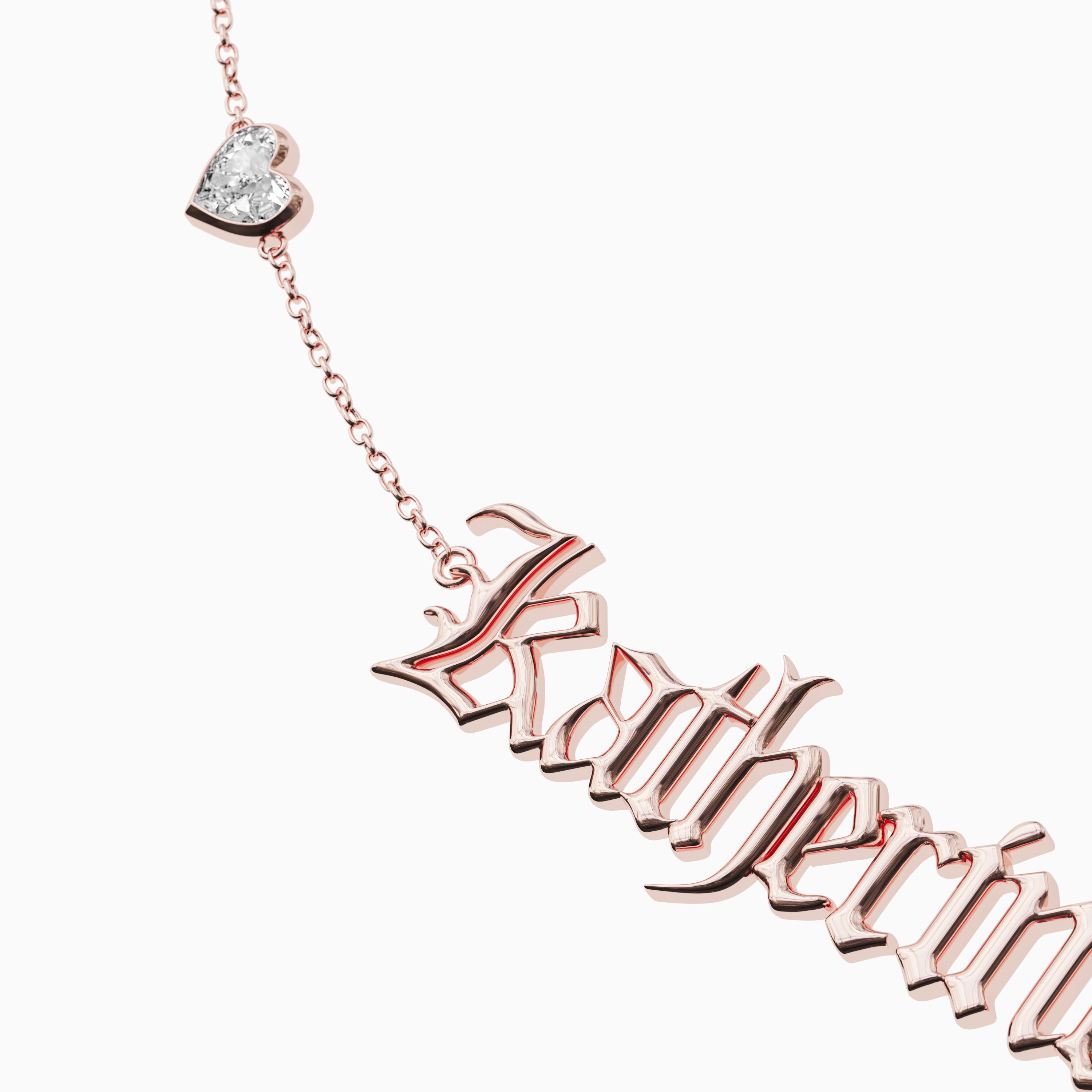 Signature Necklace - Double - Heart Diamond Trinket