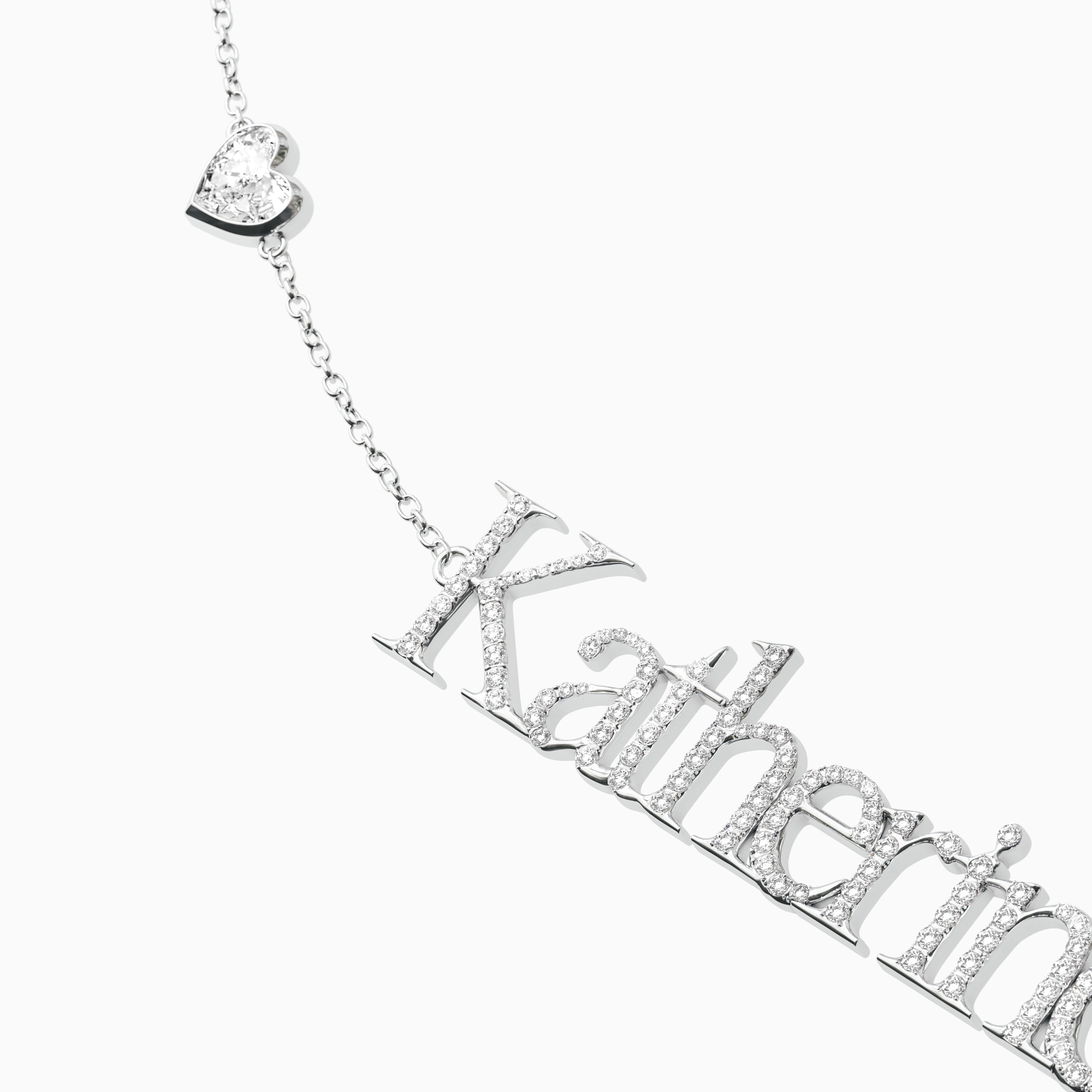 Signature Necklace - Single - Diamond Encrusted - Heart Diamond Trinkets