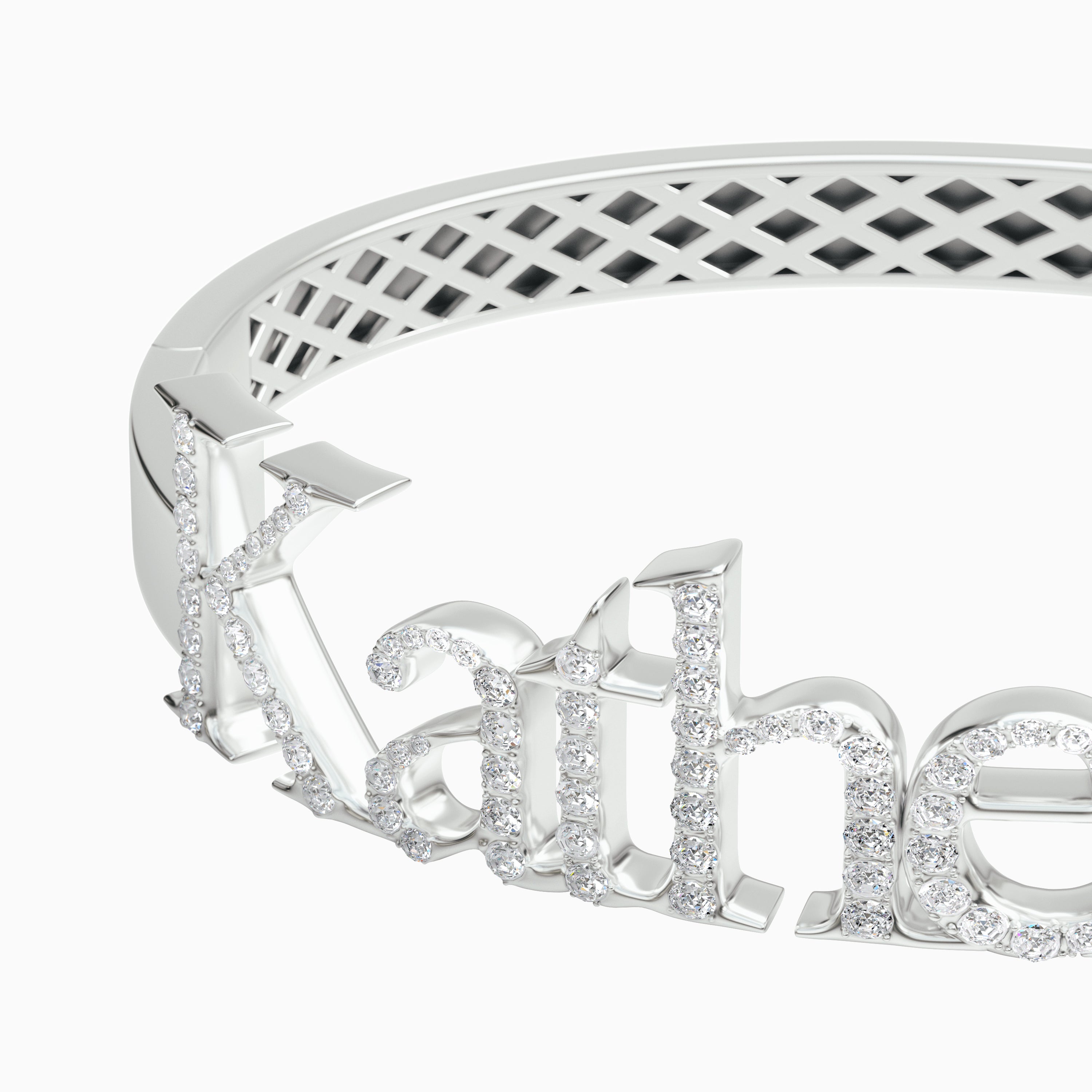 Signature Bangle - Diamond Encrusted