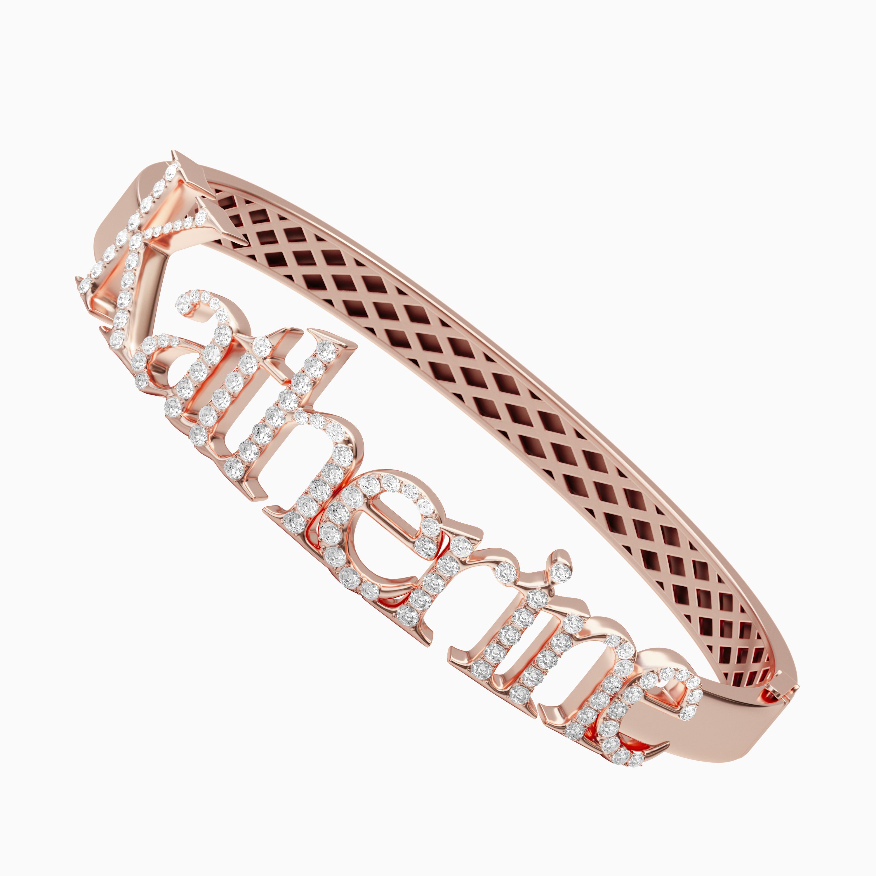 Signature Bangle - Diamond Encrusted