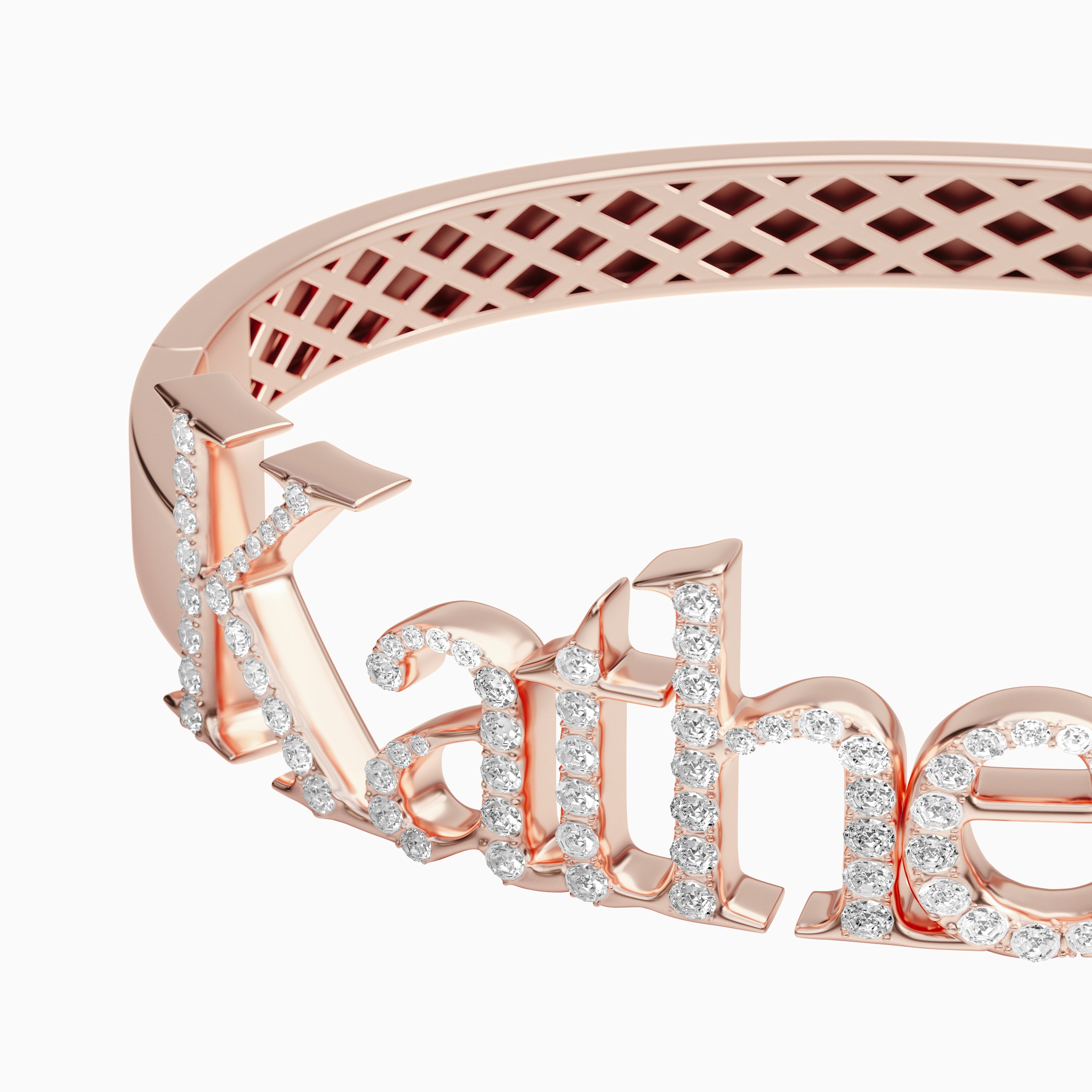 Signature Bangle - Diamond Encrusted