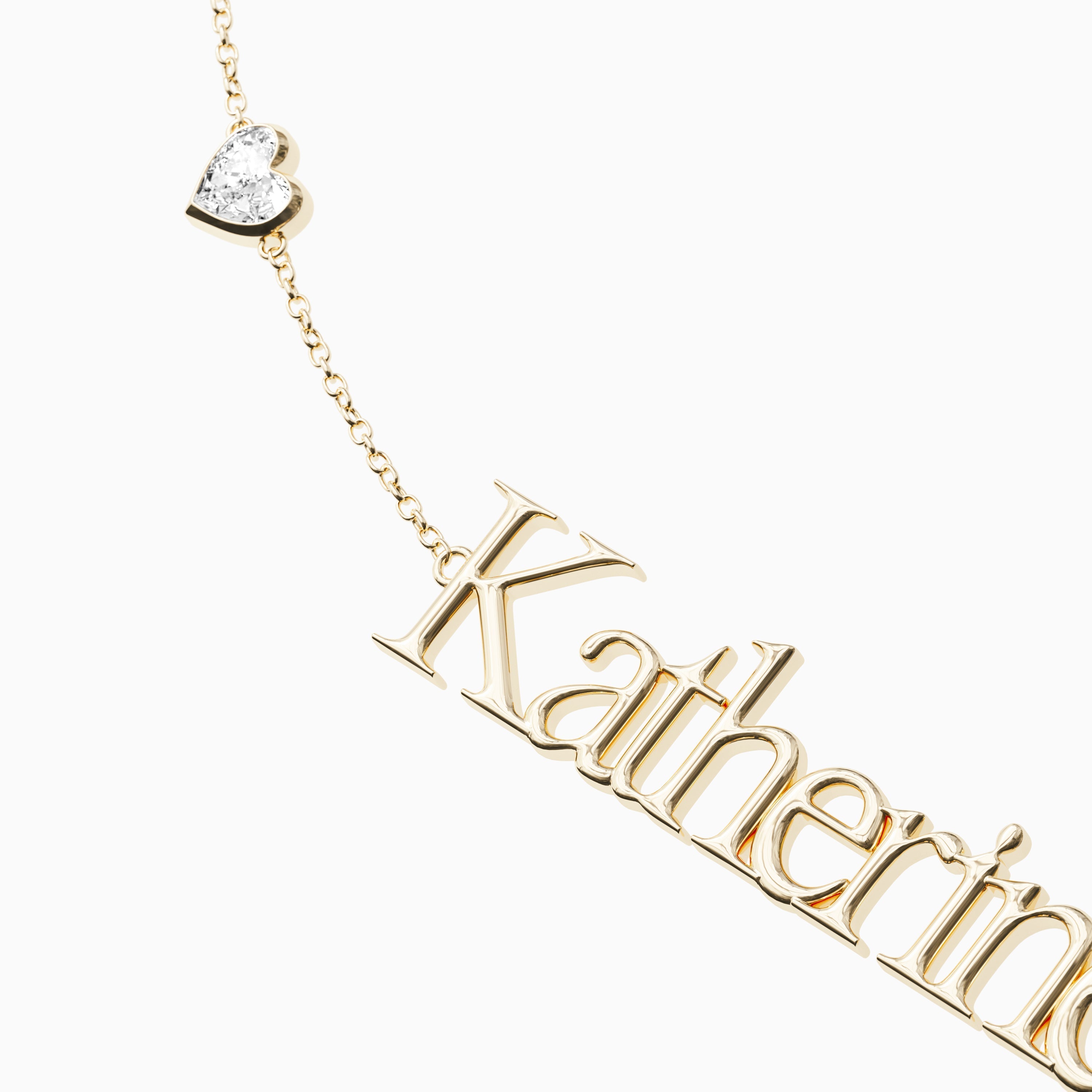 Signature Necklace - Single - Heart Diamond Trinkets