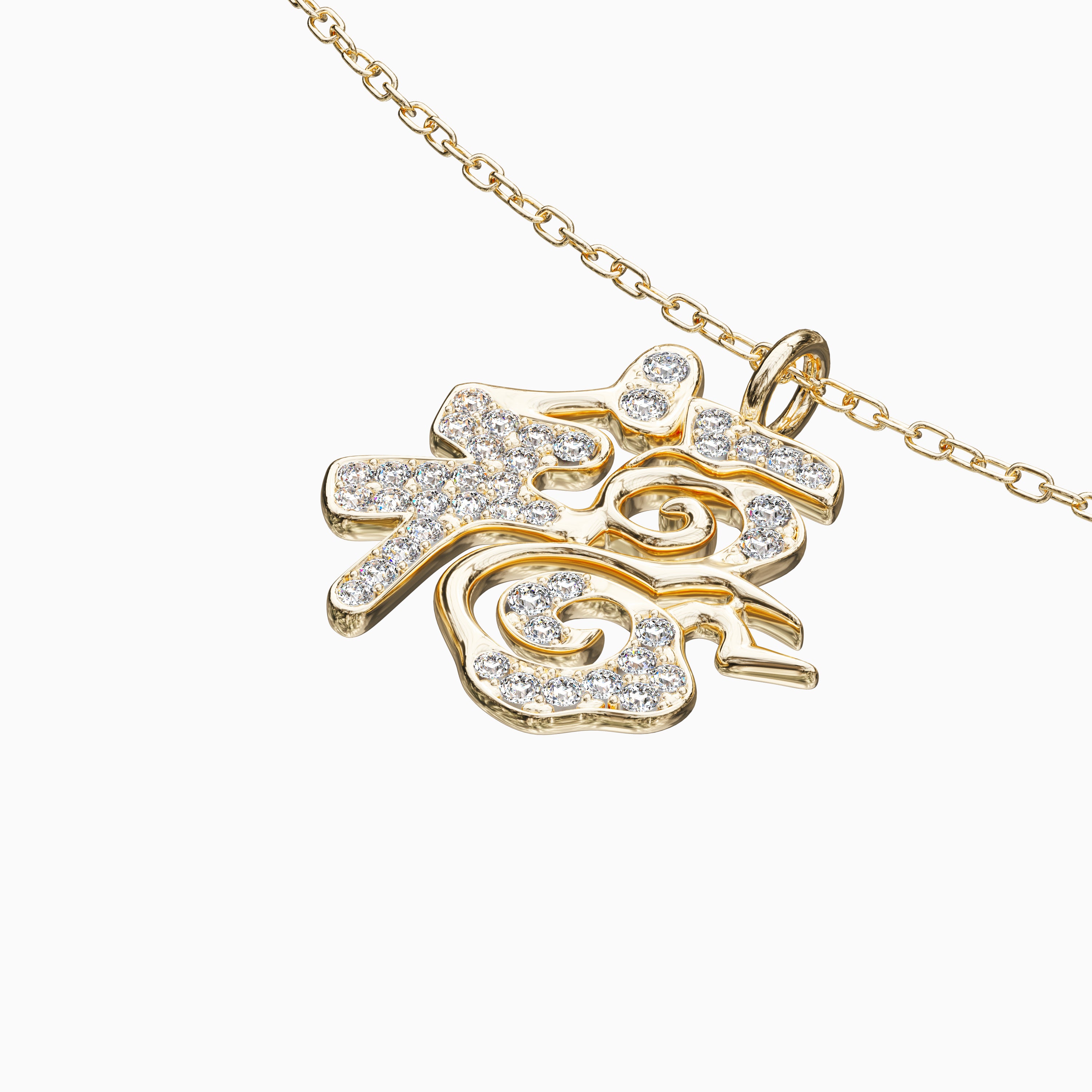 Fortune Necklace - Diamond Encrusted