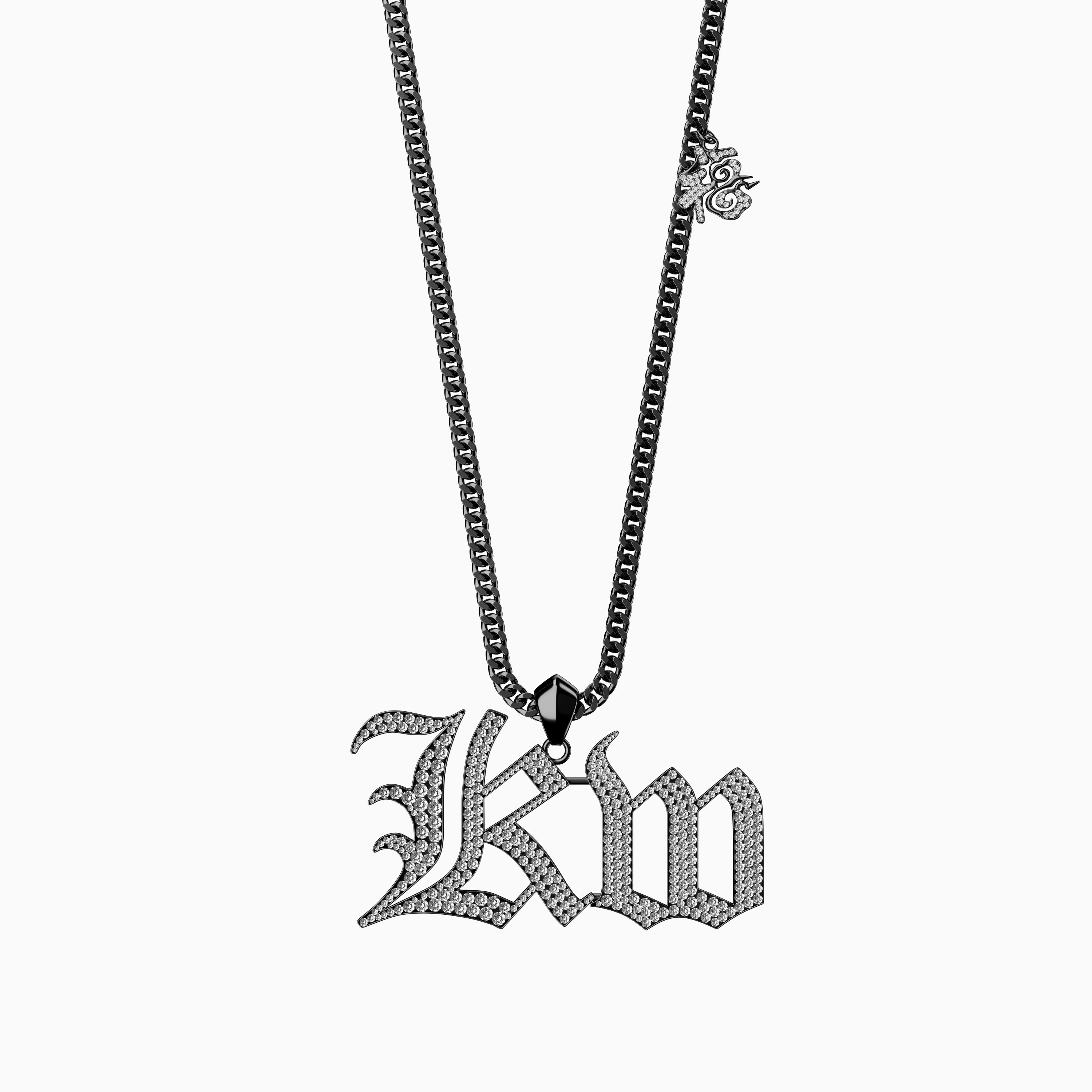 Signature Necklace for Men - Diamond Encrusted