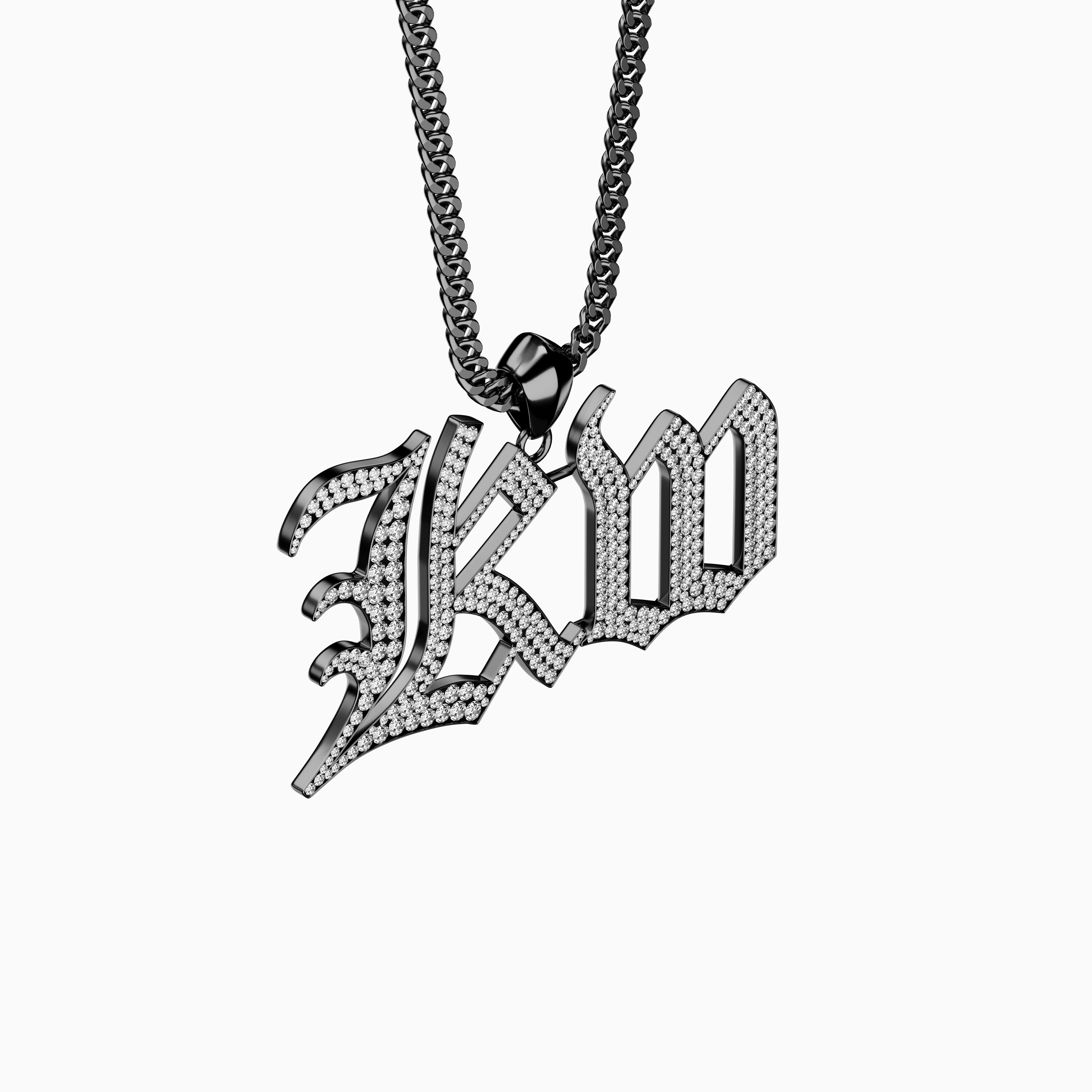 Signature Necklace for Men - Diamond Encrusted