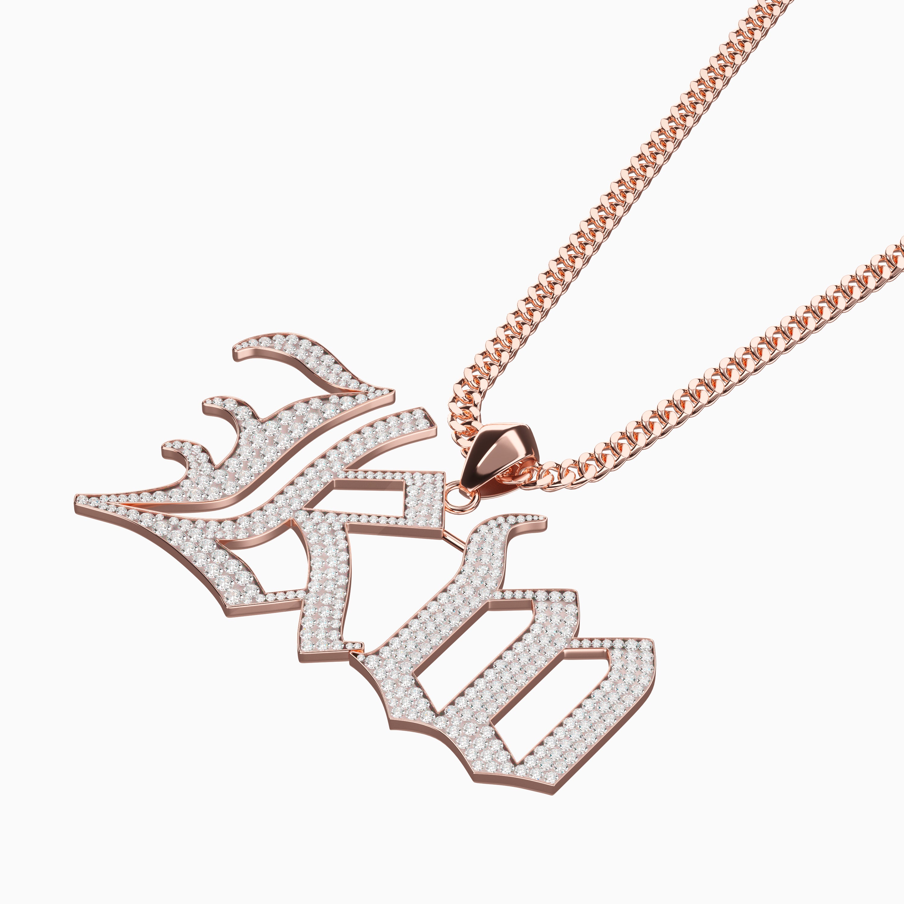 Signature Necklace for Men - Diamond Encrusted