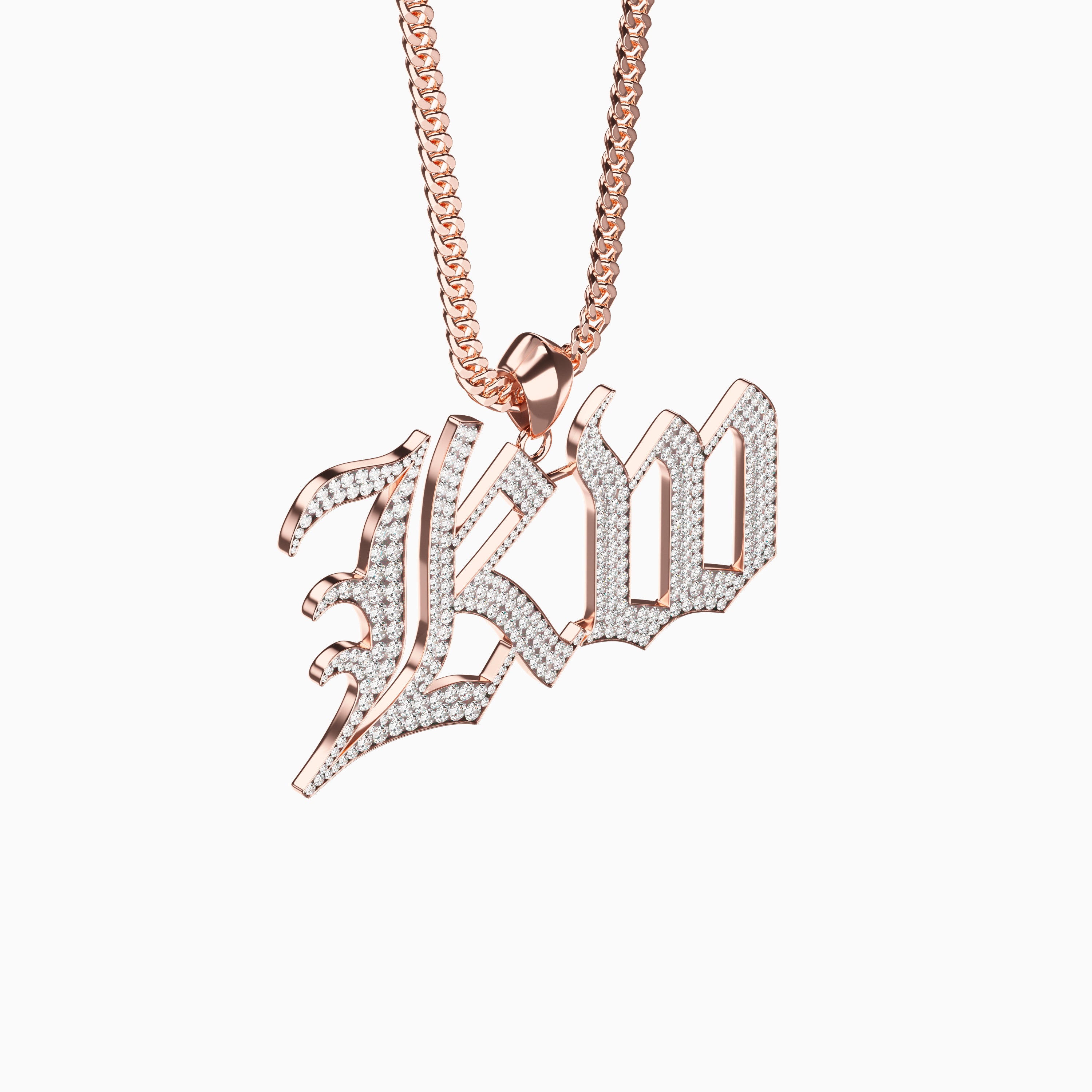 Signature Necklace for Men - Diamond Encrusted