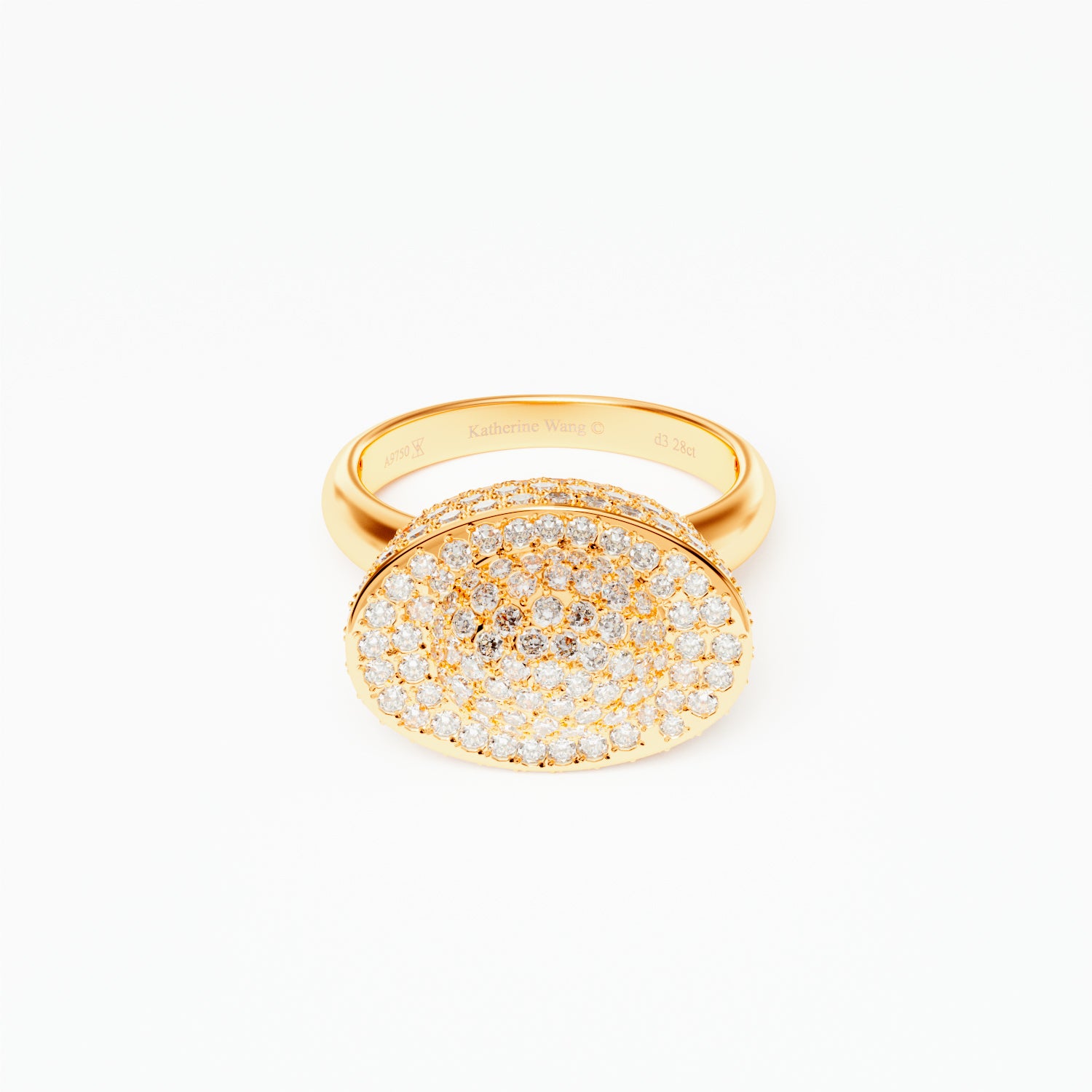 Yuan Bao Diamond Fortune Ring - Small