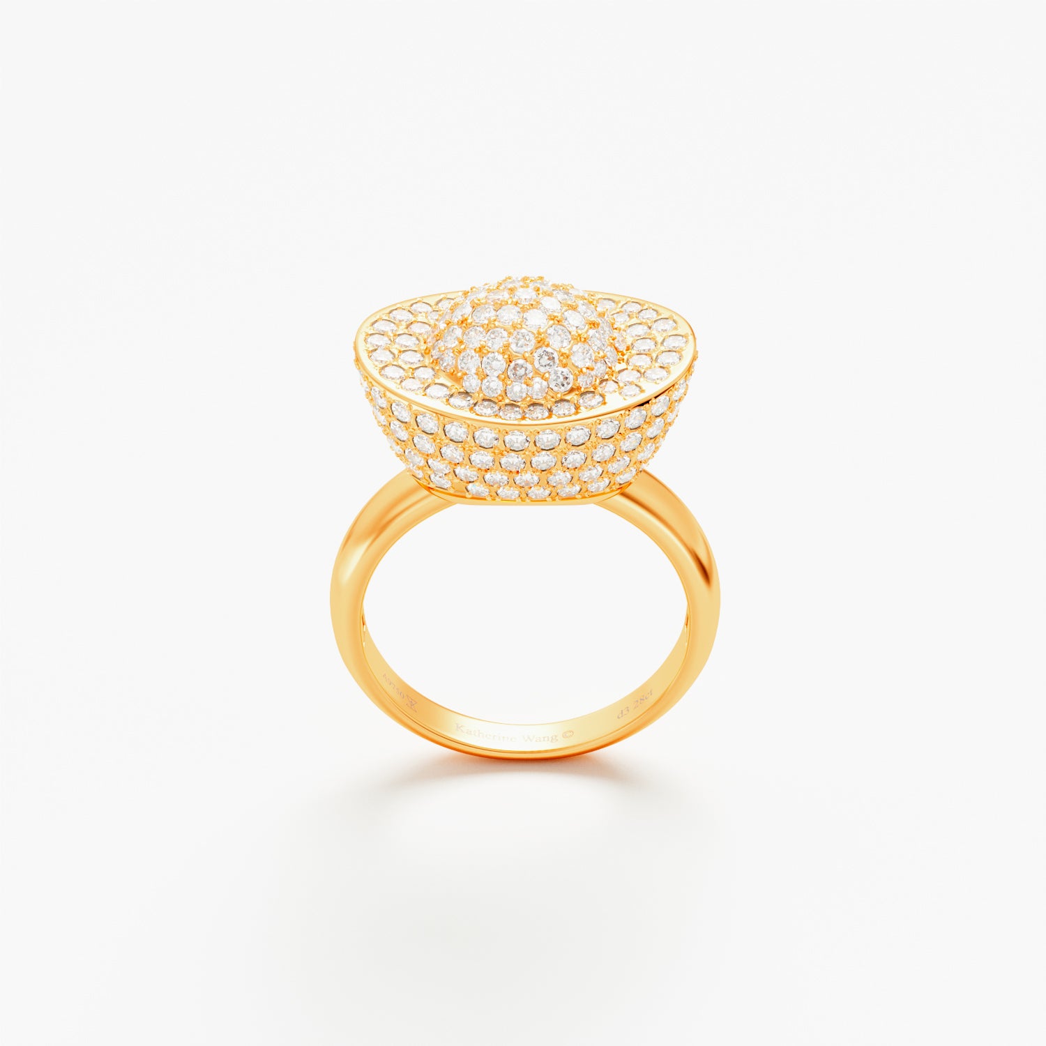 Yuan Bao Diamond Fortune Ring - Small