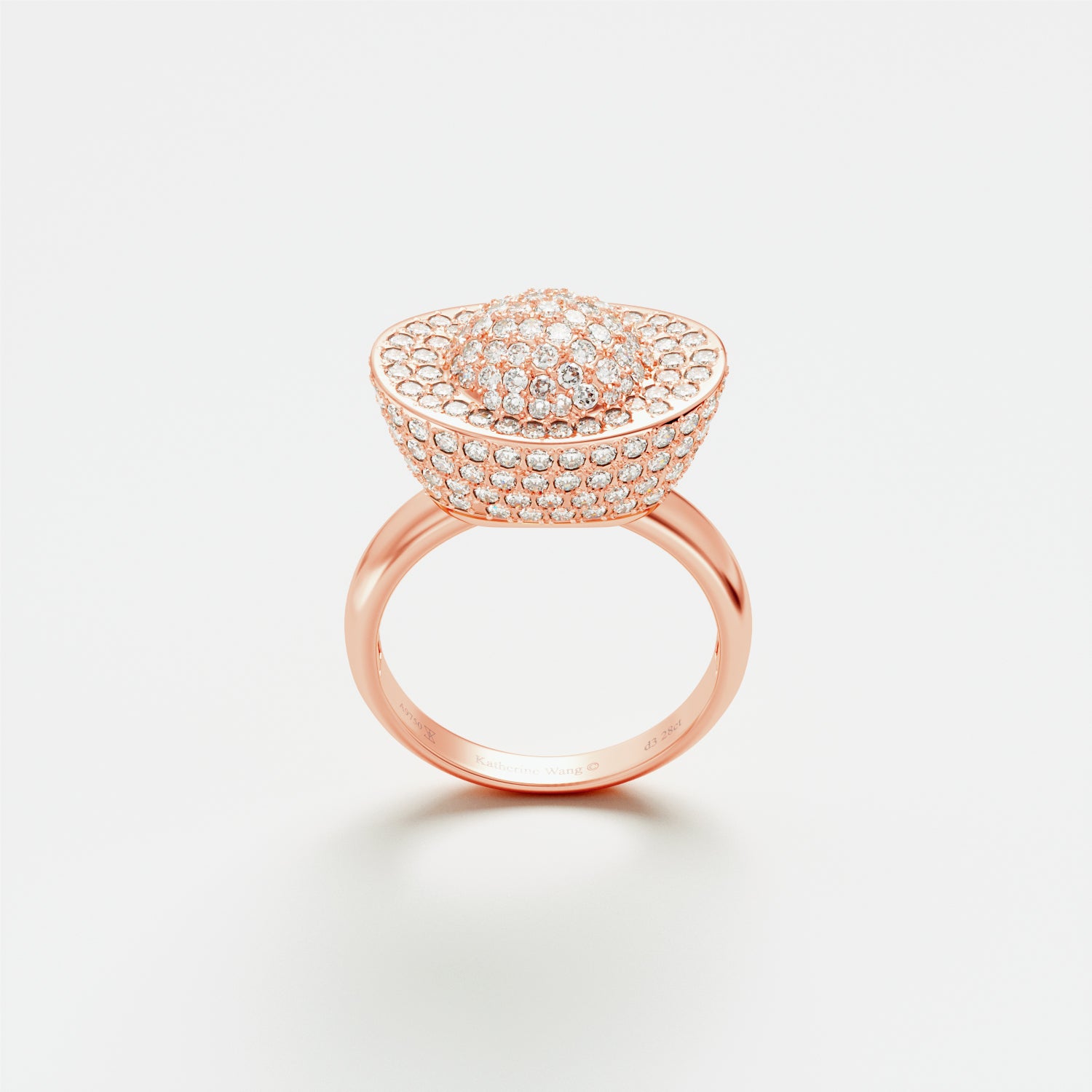 Yuan Bao Diamond Fortune Ring - Small