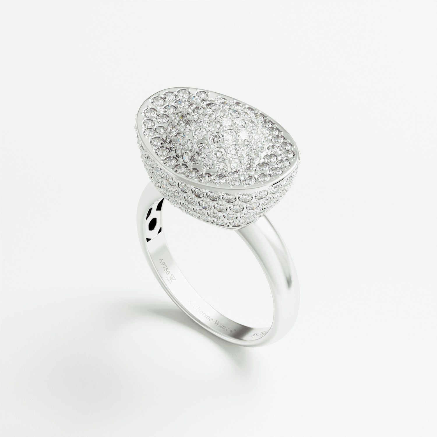 Yuan Bao Diamond Fortune Ring - Small