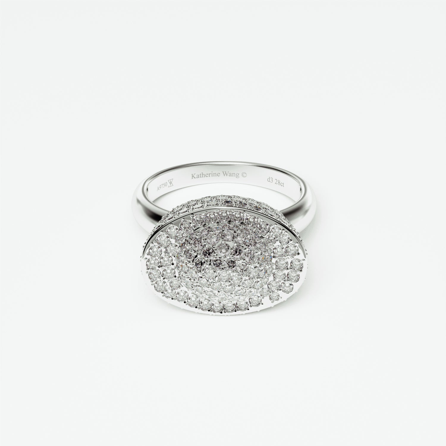 Yuan Bao Diamond Fortune Ring - Small