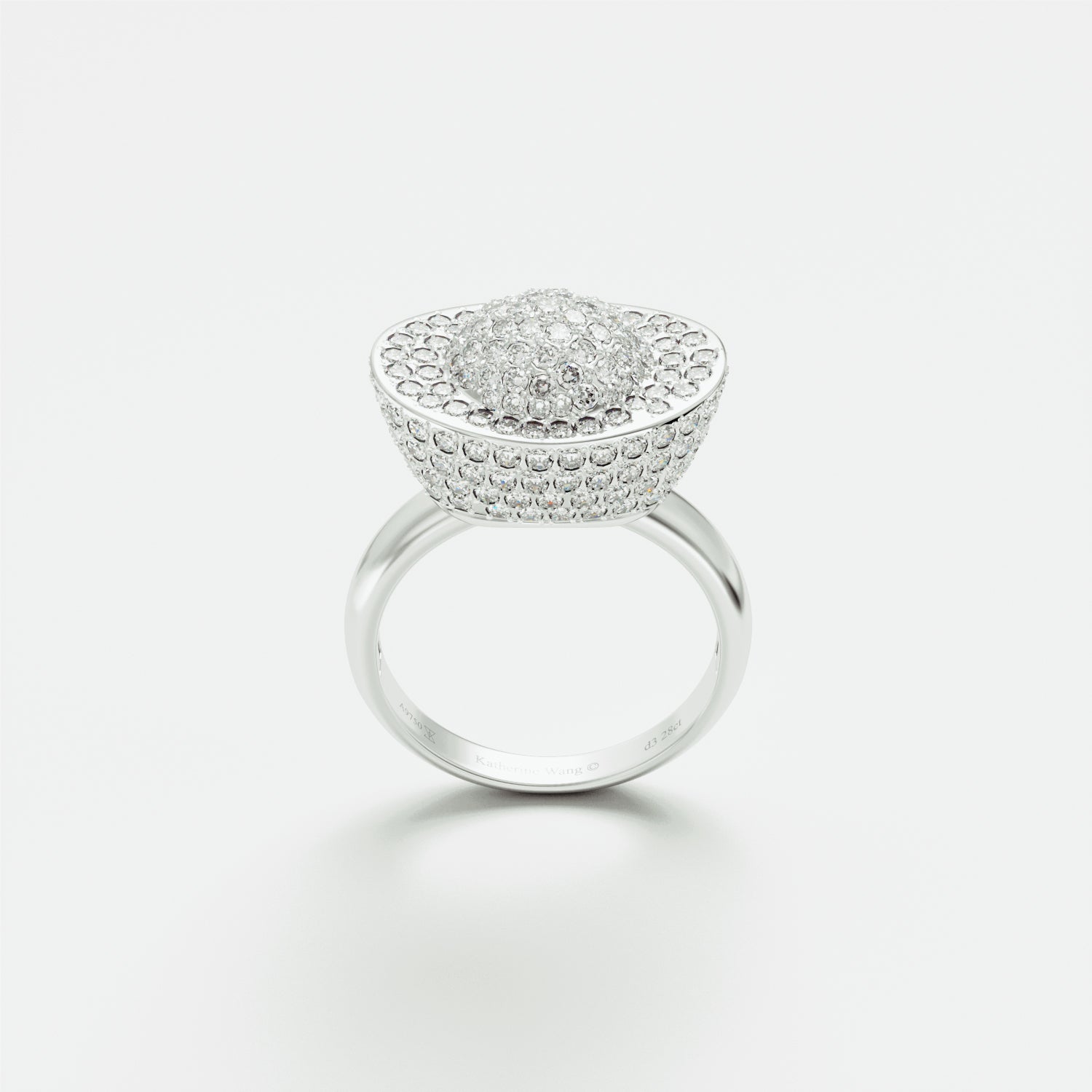 Yuan Bao Diamond Fortune Ring - Small