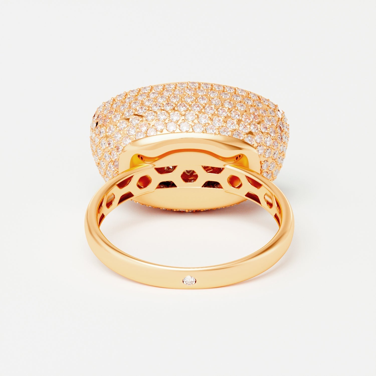 Yuan Bao Diamond Fortune Ring - Large