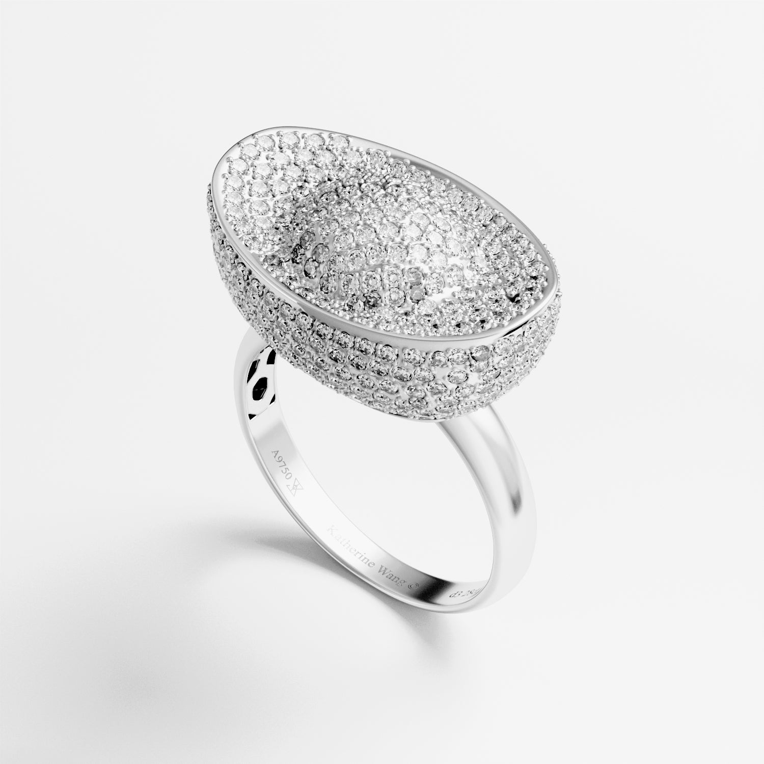 Yuan Bao Diamond Fortune Ring - Large