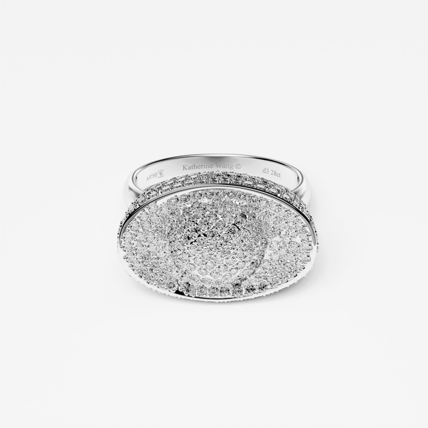 Yuan Bao Diamond Fortune Ring - Large