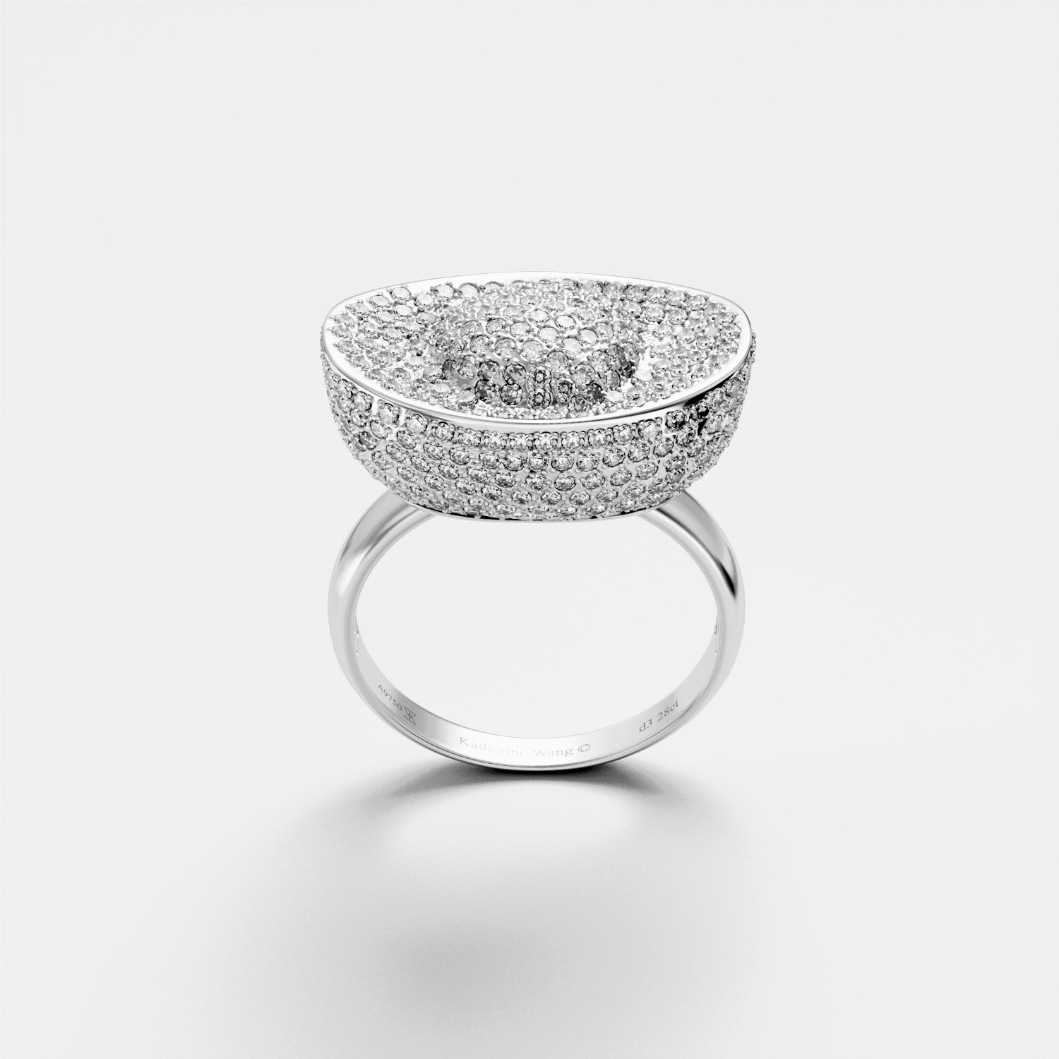 Yuan Bao Diamond Fortune Ring - Large