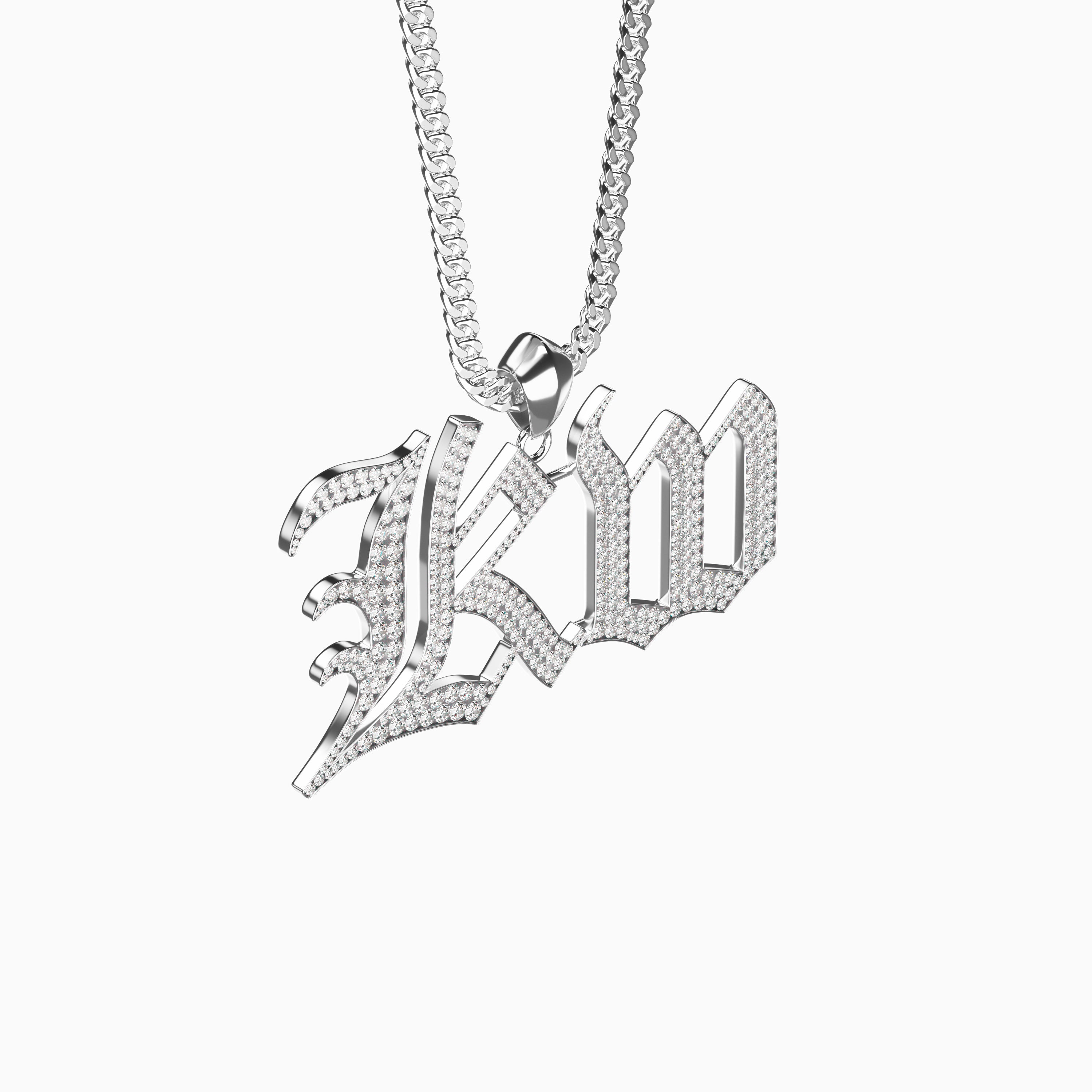 Signature Necklace for Men - Diamond Encrusted