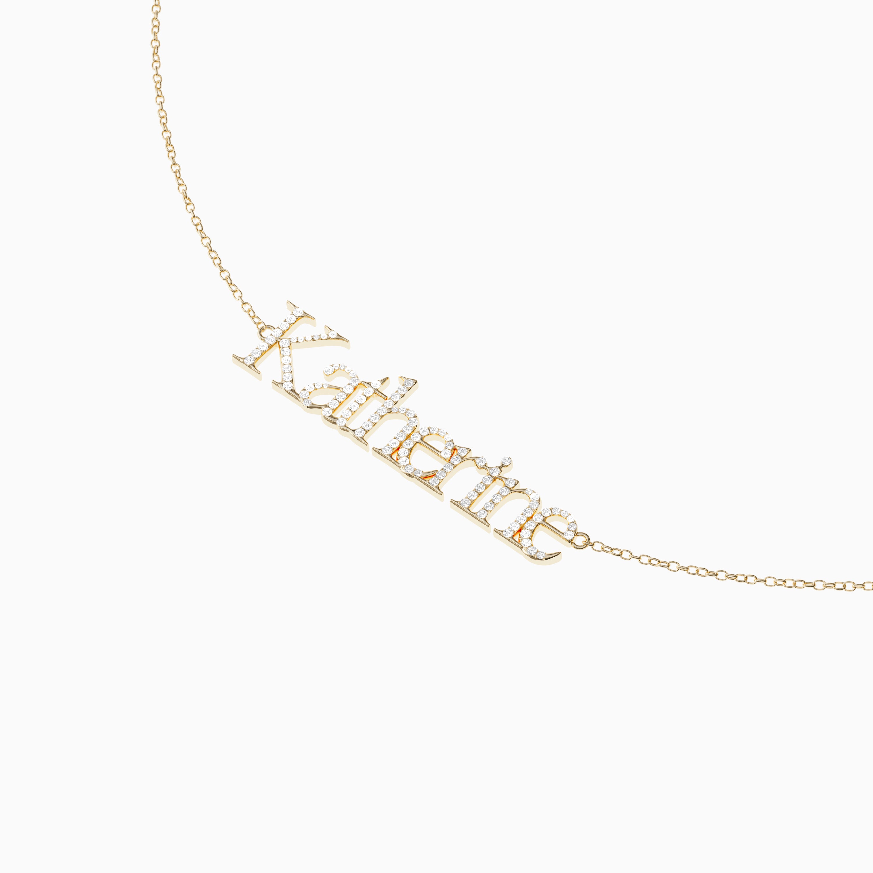 Signature Necklace - Triple - Diamond Encrusted