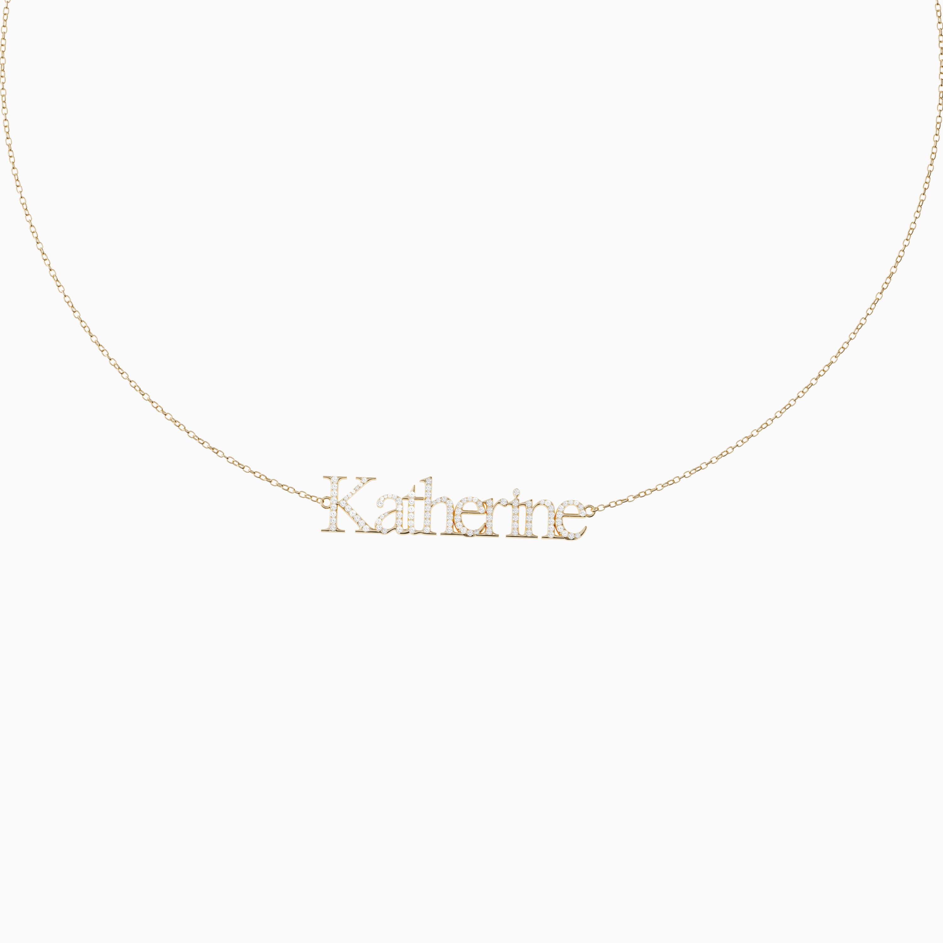 Signature Necklace - Single - Diamond Encrusted